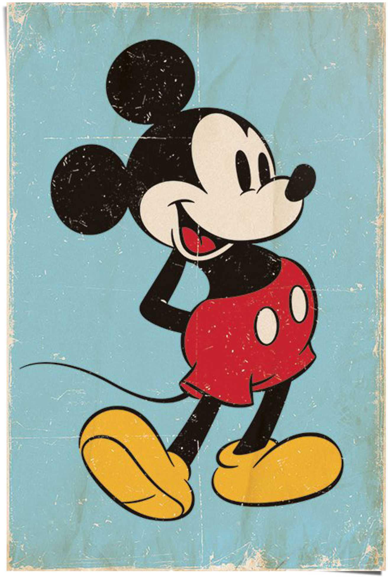 Reinders! Poster »Mickey Mouse retro«, (1 St.)