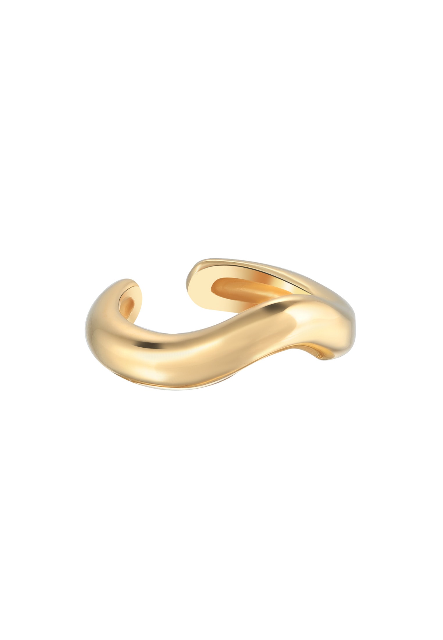 Elli Ohrklemme »Ohrringe Earcuff Single Ohrklemme Wellen Design 925 Silber«