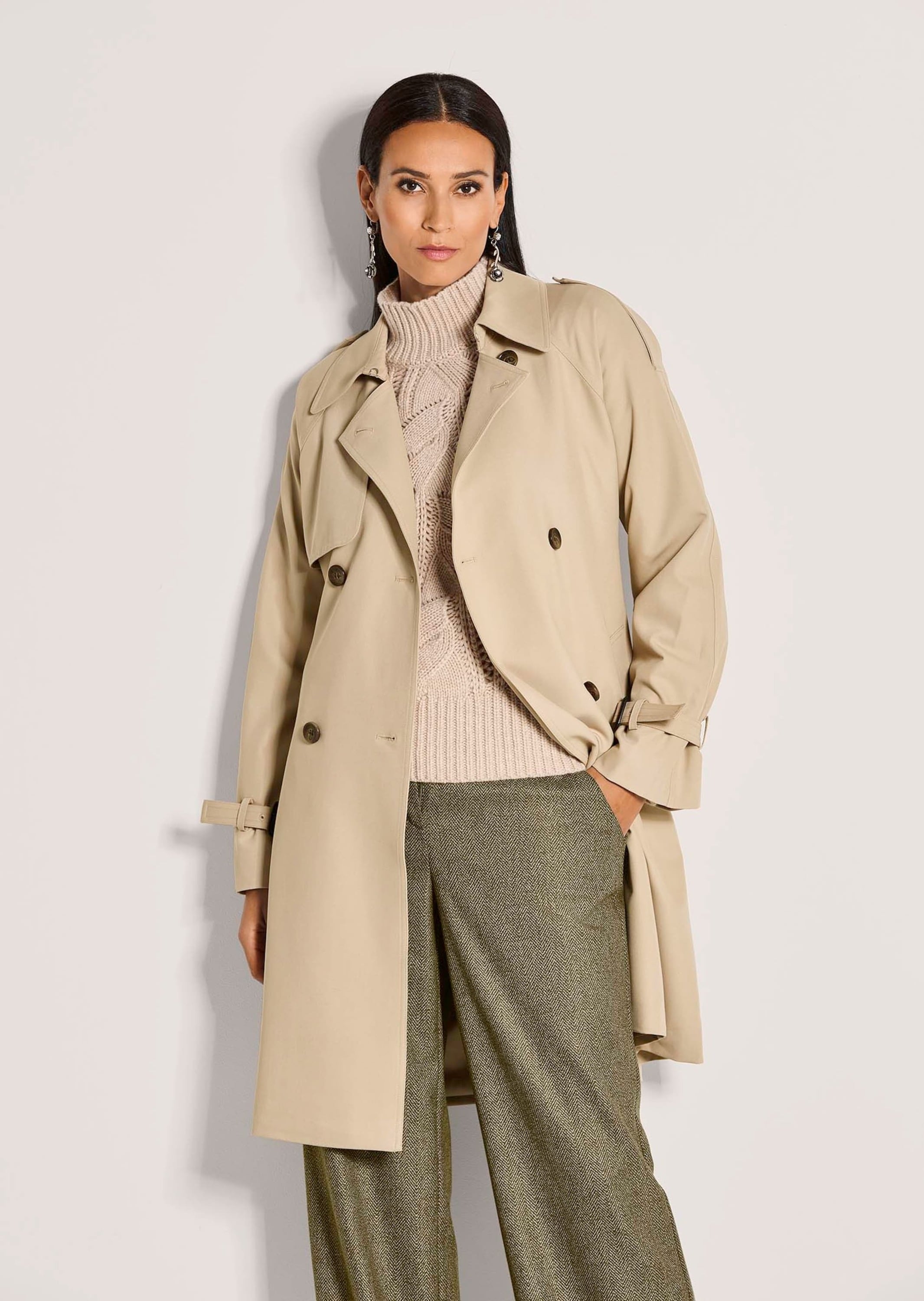 MADELEINE Trenchcoat »Trenchcoat Eleganter gefütterter Zweireiher«