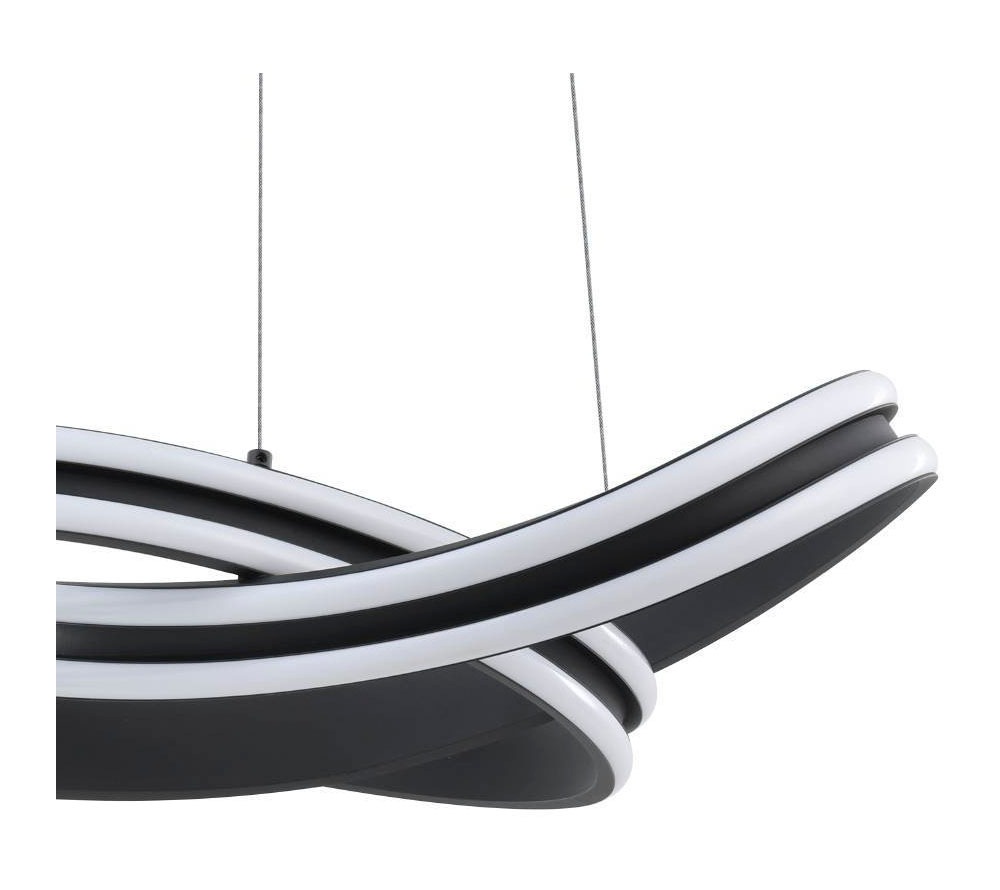 EGLO Hängeleuchte »CORREDERA Pendellampe, Kunststoff, Stahl, IP20, Esszimmerlampe, Lampe«, 1 flammig, Leuchtmittel LED-Modul | LED wechselbar, Elegante Hängelampe für Esszimmer, Küche oder Wohnzimmer