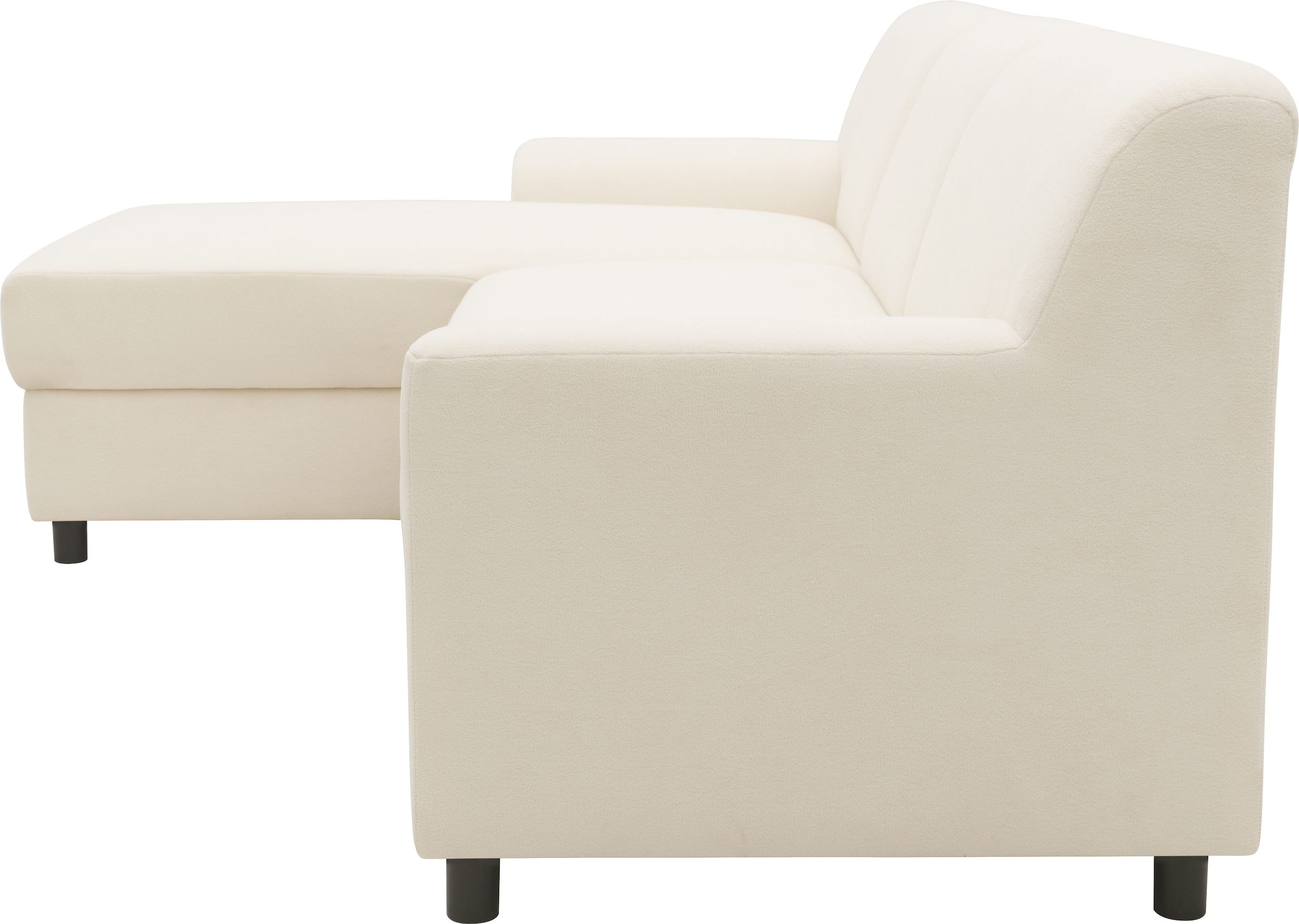 INOSIGN Ecksofa »Turah 2, L-Form, in Cord u. wasserabweisender Microfaser, Federkern«, B/T/H: 241/146/79 cm, incl. Zierkissen, wahlweise mit Bettfunktion