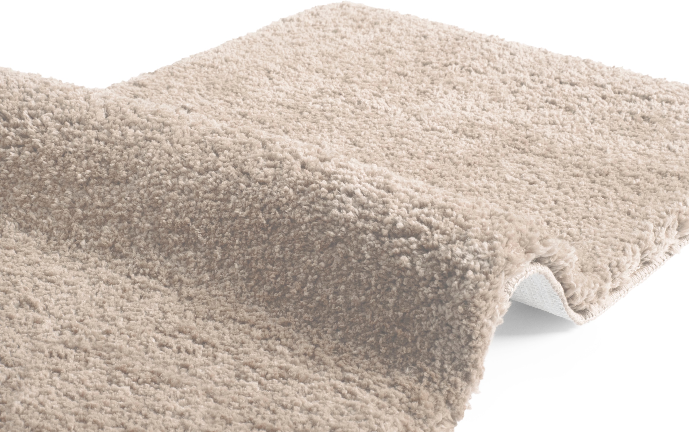 my home Badematte »Sanremo, Badvorleger, Badezimmer Teppich, sehr weich«, rutschhemmend beschichtet, fußbodenheizungsgeeignet-schnell trocknend, Badteppich, unifarben, rechteckig, rund & als 3-tlg. Set erhältlich