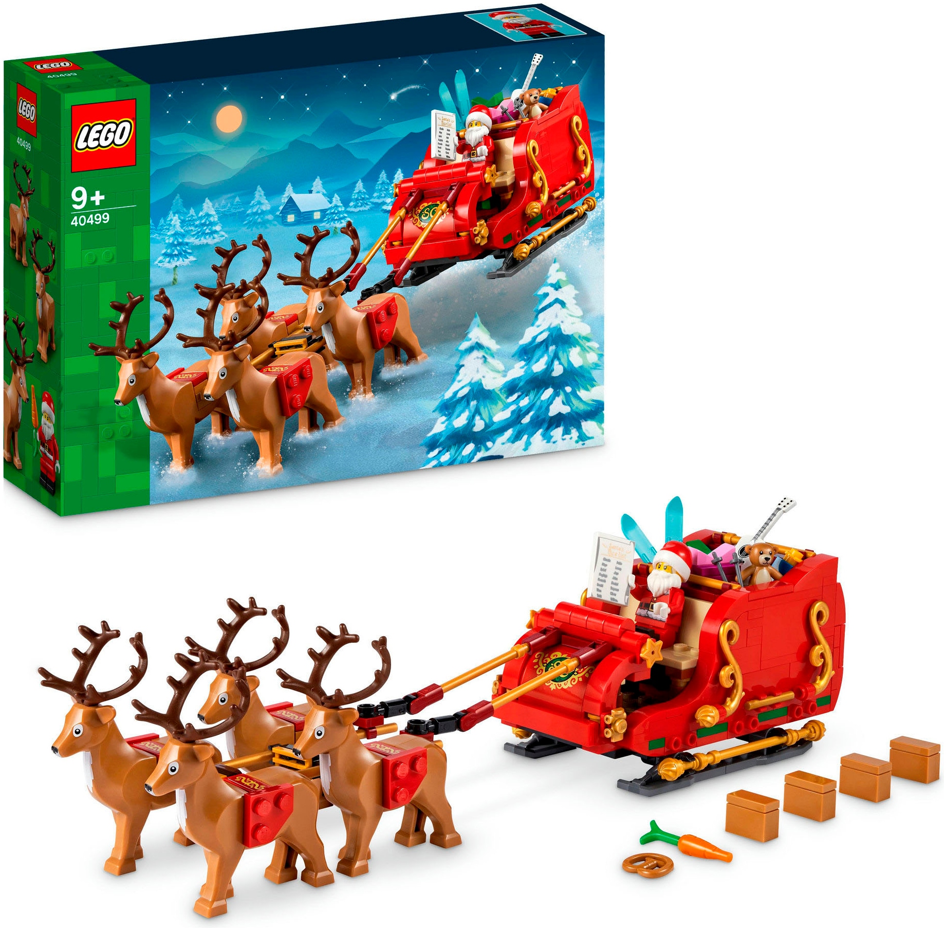 Konstruktionsspielsteine »Schlitten des Weihnachtsmanns (40499), LEGO Iconic«, (343...