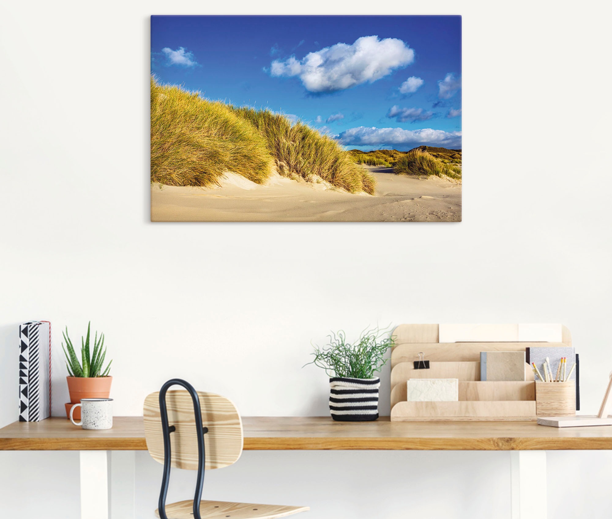 Artland Wandbild »Landschaft mit Dünen Insel Amrum«, Strandbilder, (1 St.),  als Alubild, Leinwandbild, Wandaufkleber oder Poster in versch. Größen im  OTTO Online Shop