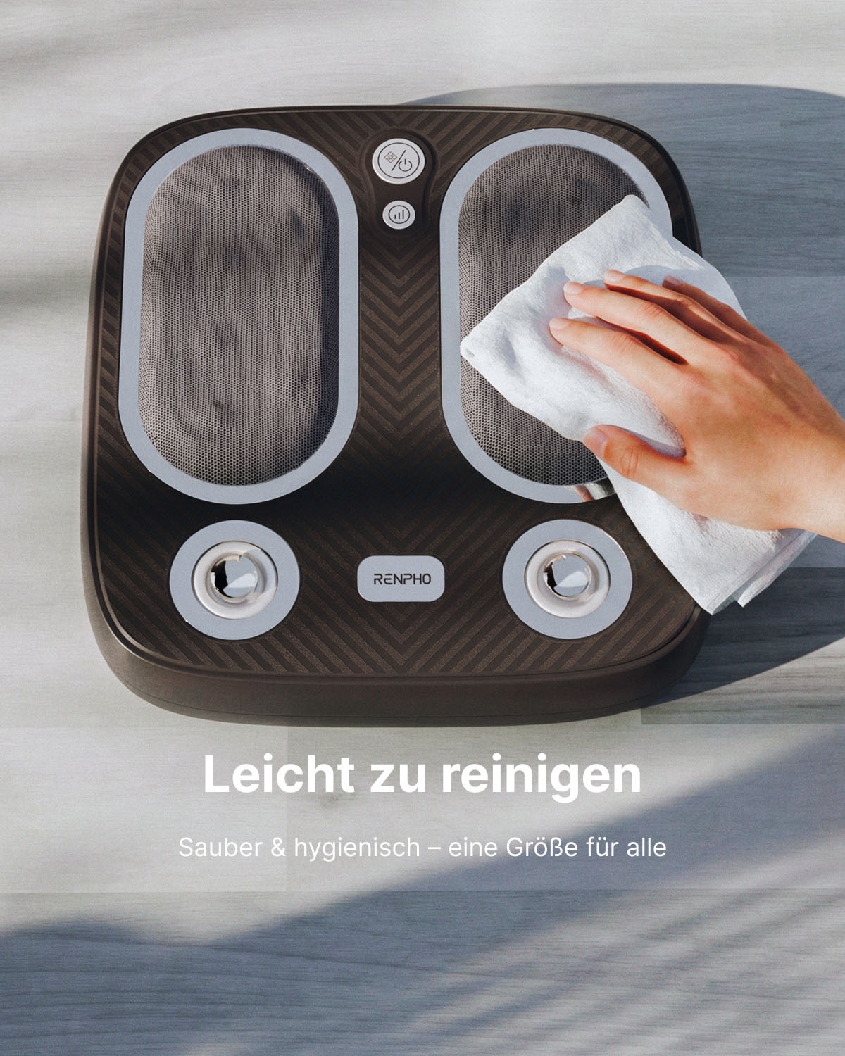 Renpho Fußmassagegerät »Terea Sole« Fußsohlenmassage: Kneten, Wärme, 3 Modi/Stufen, USB-C-Akku