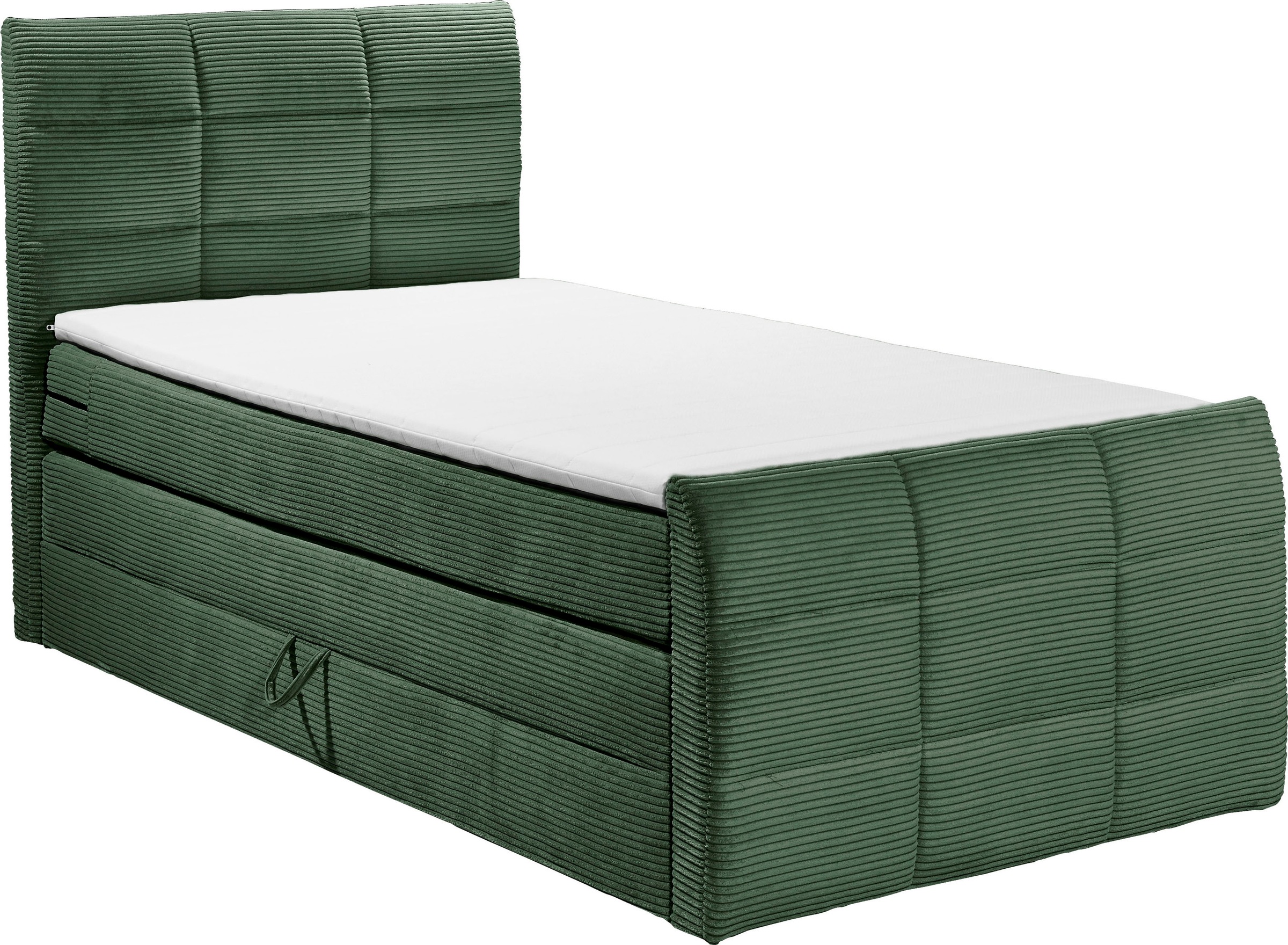 ED EXCITING DESIGN Boxspringbett »Bolivia« harte Seite mit Kokosmatte, weiche Seite mit Filzabdeckung
