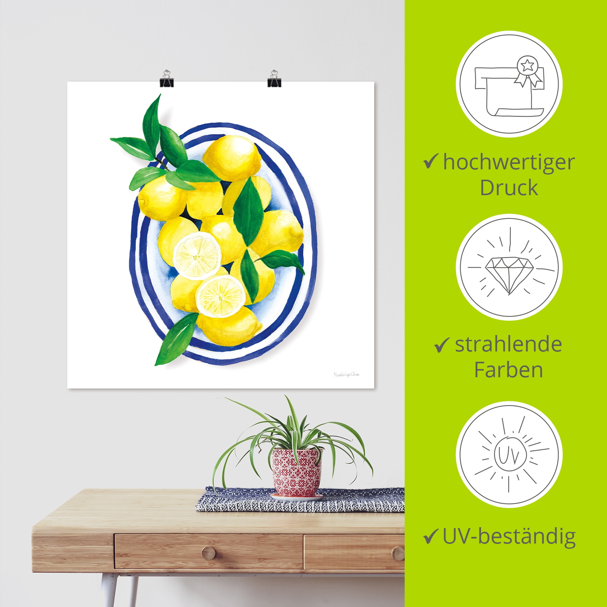 Artland Wandbild »Mediterranean« Arrangements 1 Stk. tlg. als Alubild, Leinwandbild, Poster, Wandaufkleber in verschied. Größen