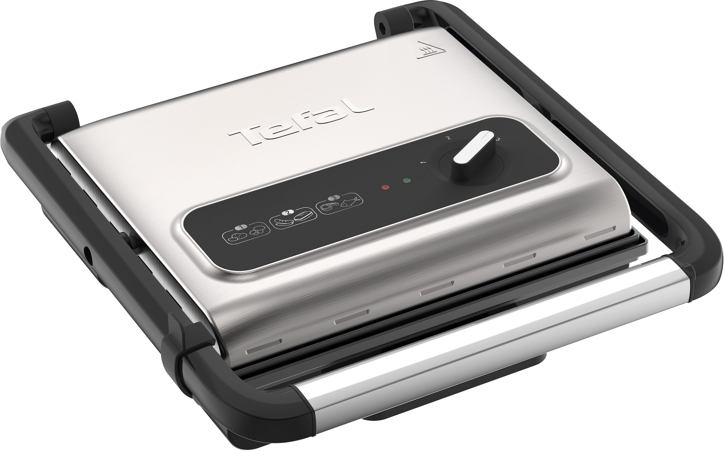 Tefal Kontaktgrill »GC242D Inicio Grill Adjust«, 2000 W, regelbarer Thermostat mit 3 Stufen, antihaftbeschichtete Platten