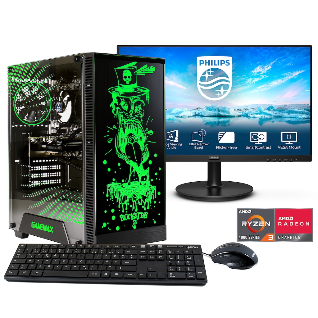 Hyrican Gaming-PC-Komplettsystem »Rockstar SET02067«, (2 St.)