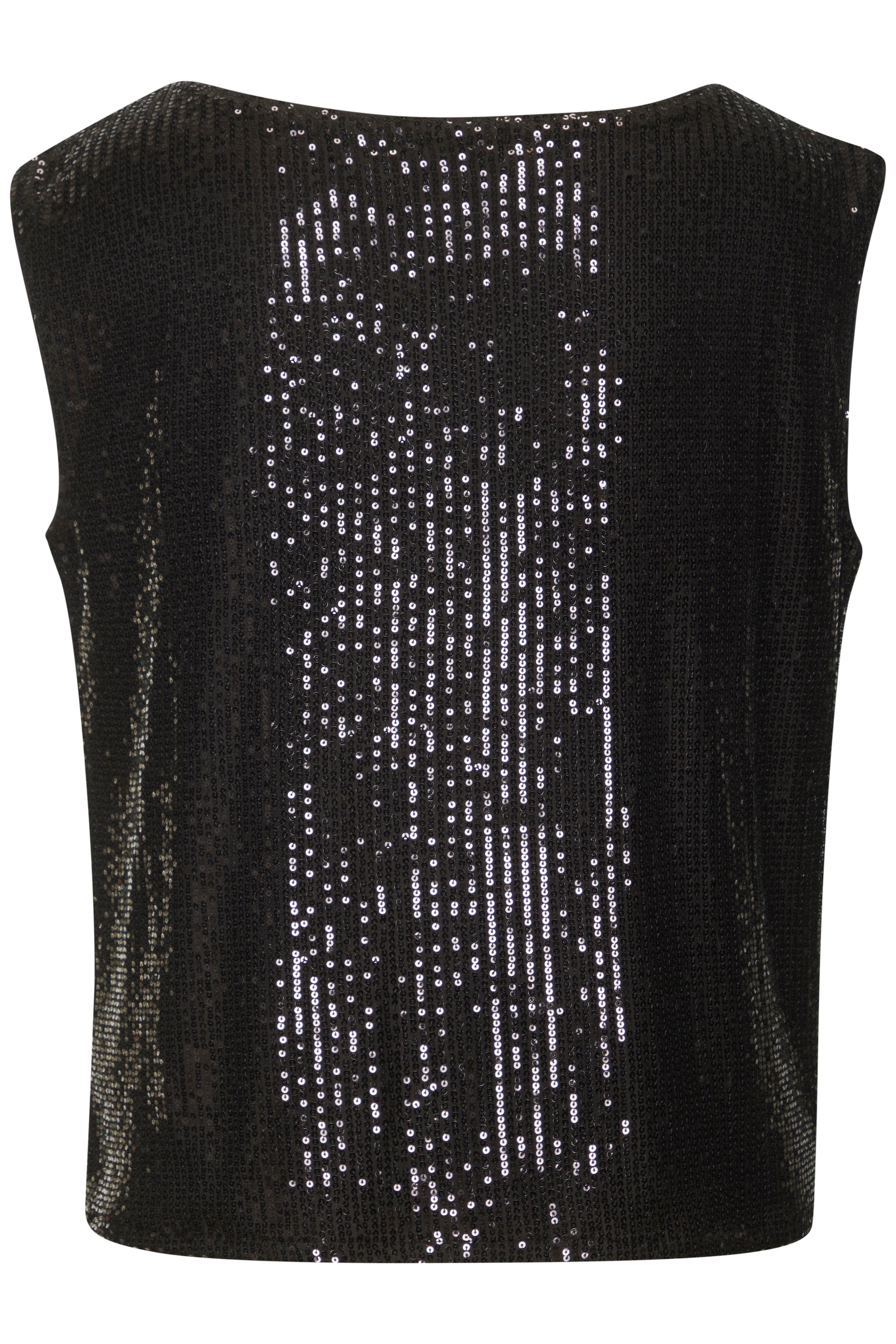 LASCANA Paillettenshirt mit breiten Trägern, Partytop, festlich