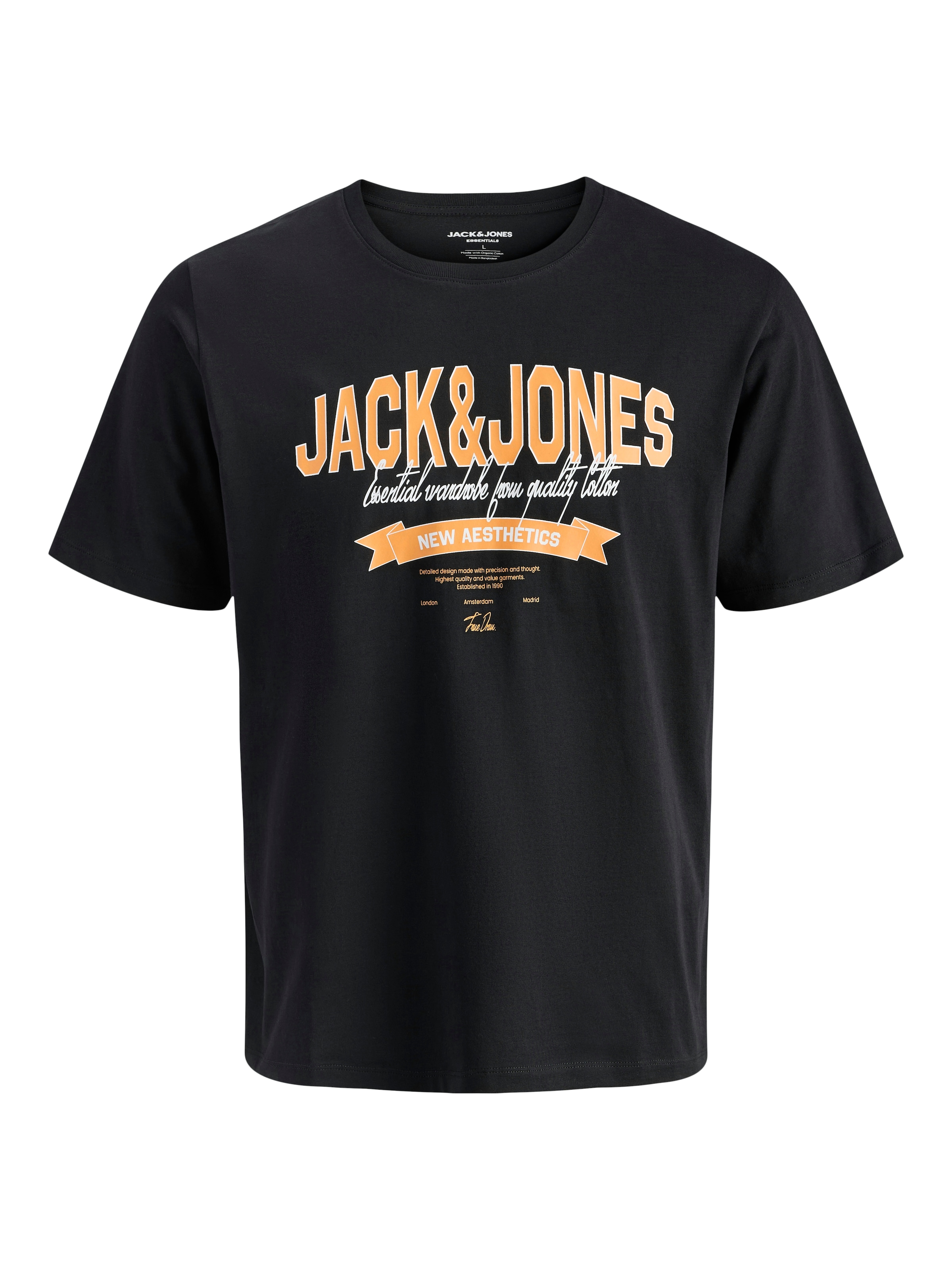 Jack & Jones Rundhalsshirt »JJELOGO TEE SS O-NECK 2 COL SS26 5PK MP« Packung, 5 tlg.