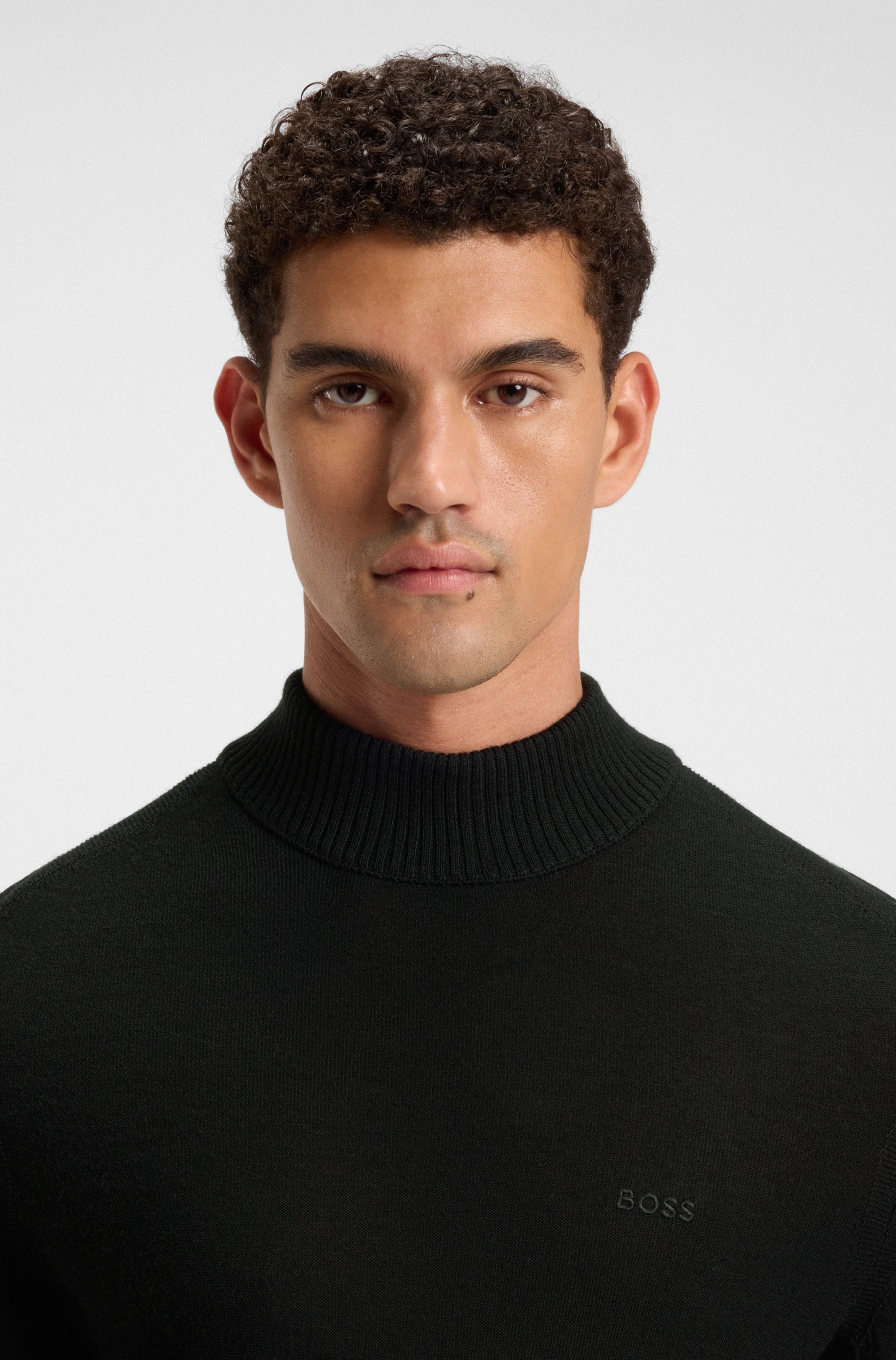 BOSS ORANGE Strickpullover »Avac«, mit gesticktem BOSS Logo