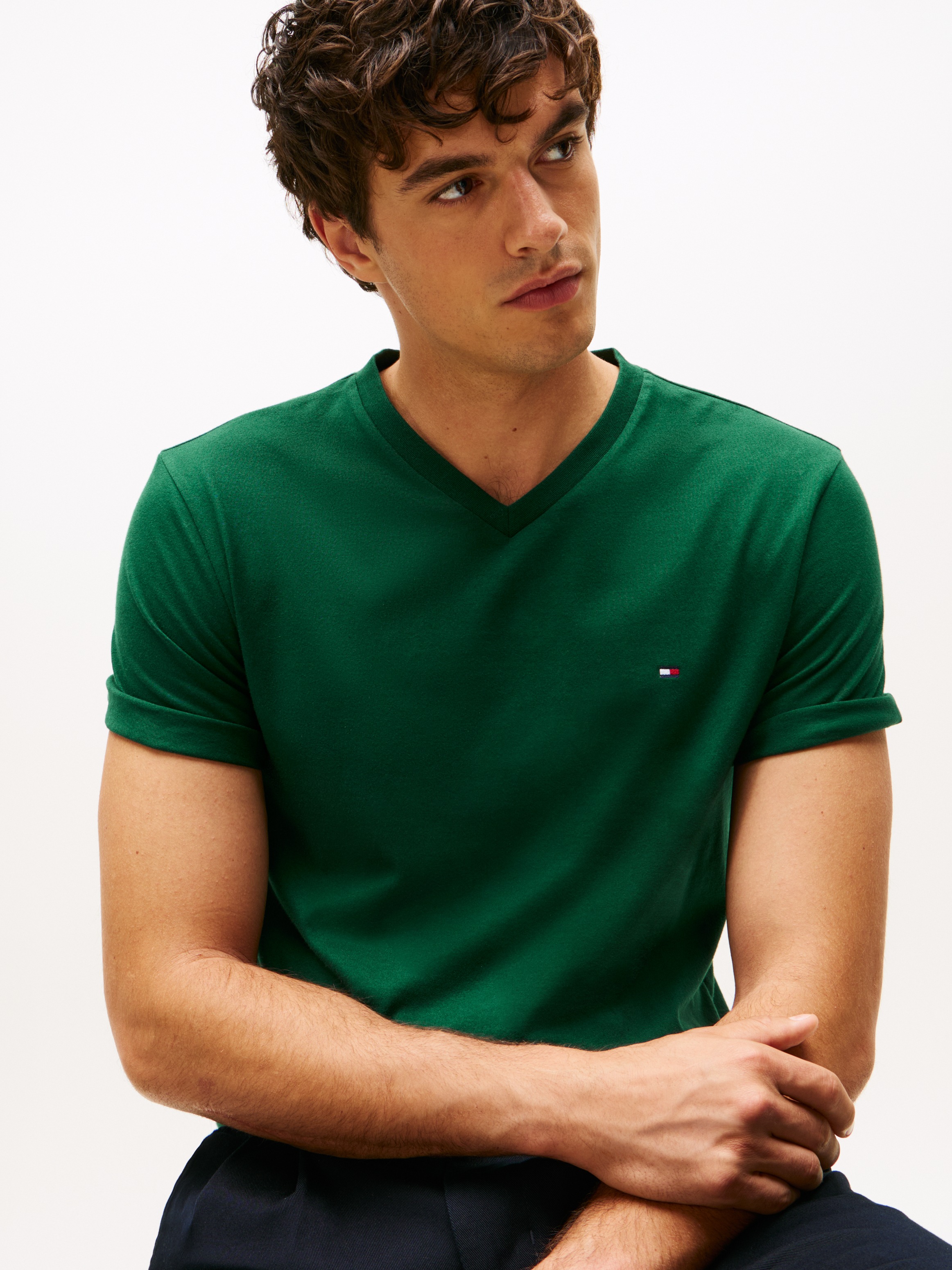 Tommy Hilfiger V-Shirt »ESSENTIAL V-NECK TEE«