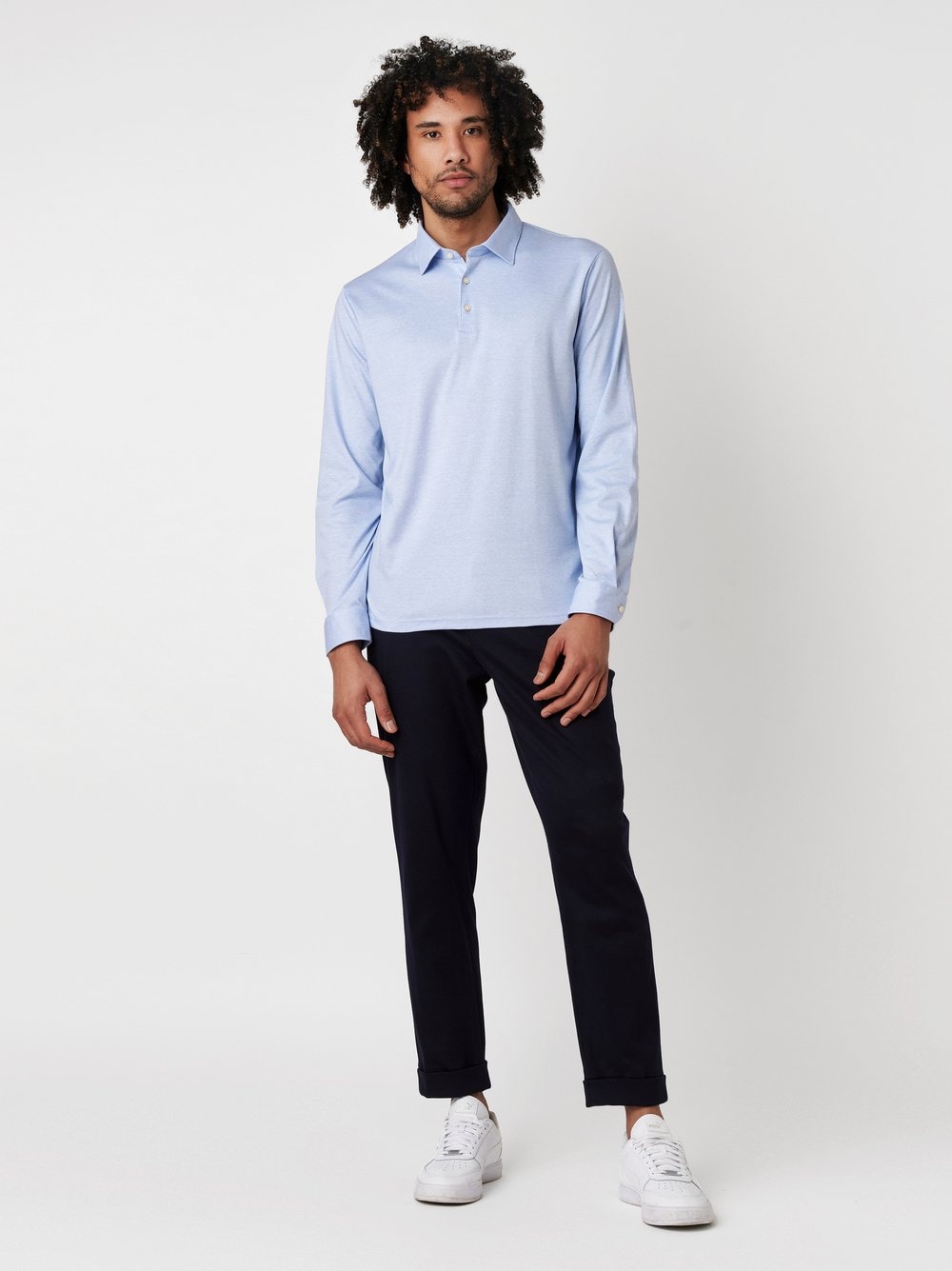 DESOTO Langarm-Poloshirt »Jerseypolo Essential Kent langarm«, Flexibler Stretch