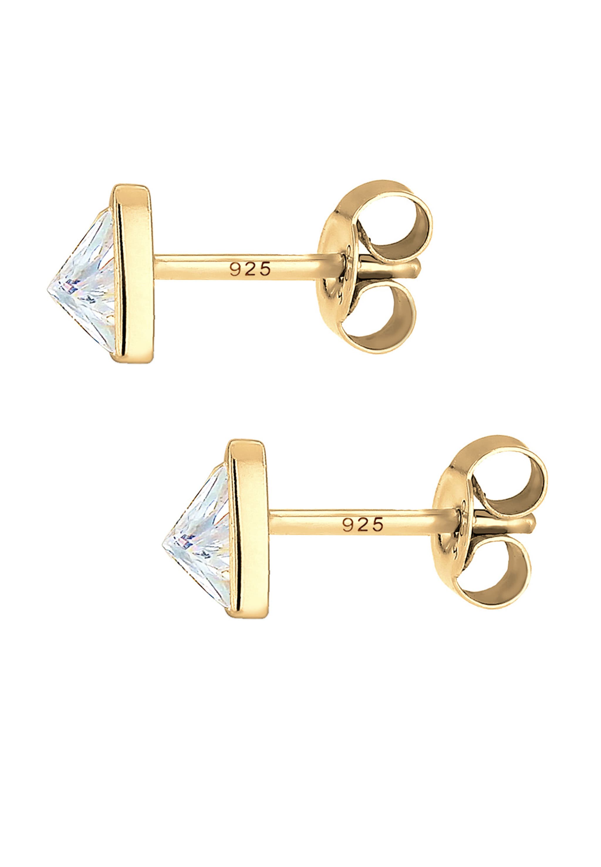 Elli Paar Ohrstecker »Ohrringe Stecker Dreieck Triangle Geo Zirkonia 925 Silber«