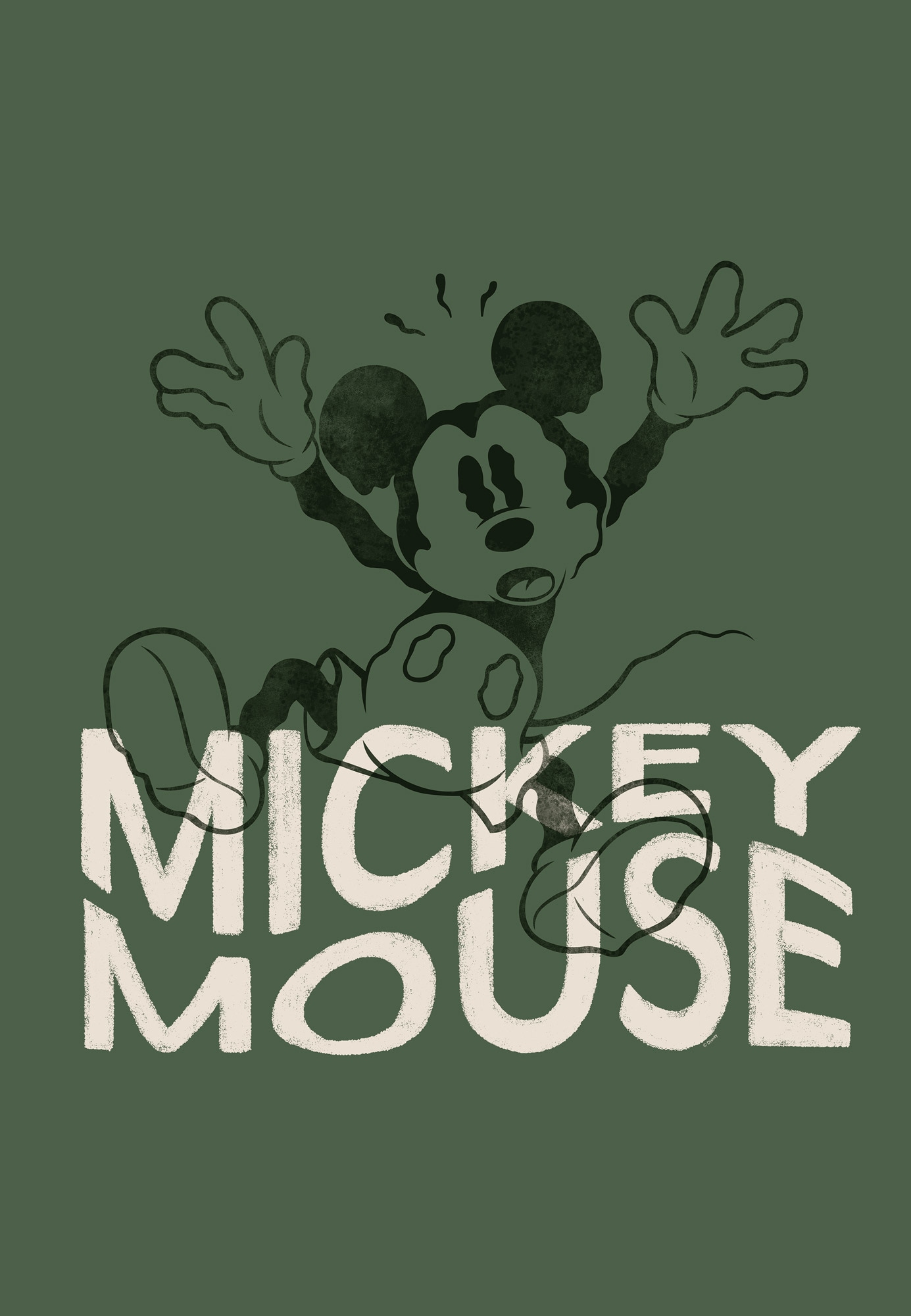 Komar Leinwandbild »Disney Mickey Mouse Wavy«, Disney, (1 St.), 40 x 60 cm (Breite x Höhe) - Kinderzimmer, Dekoration