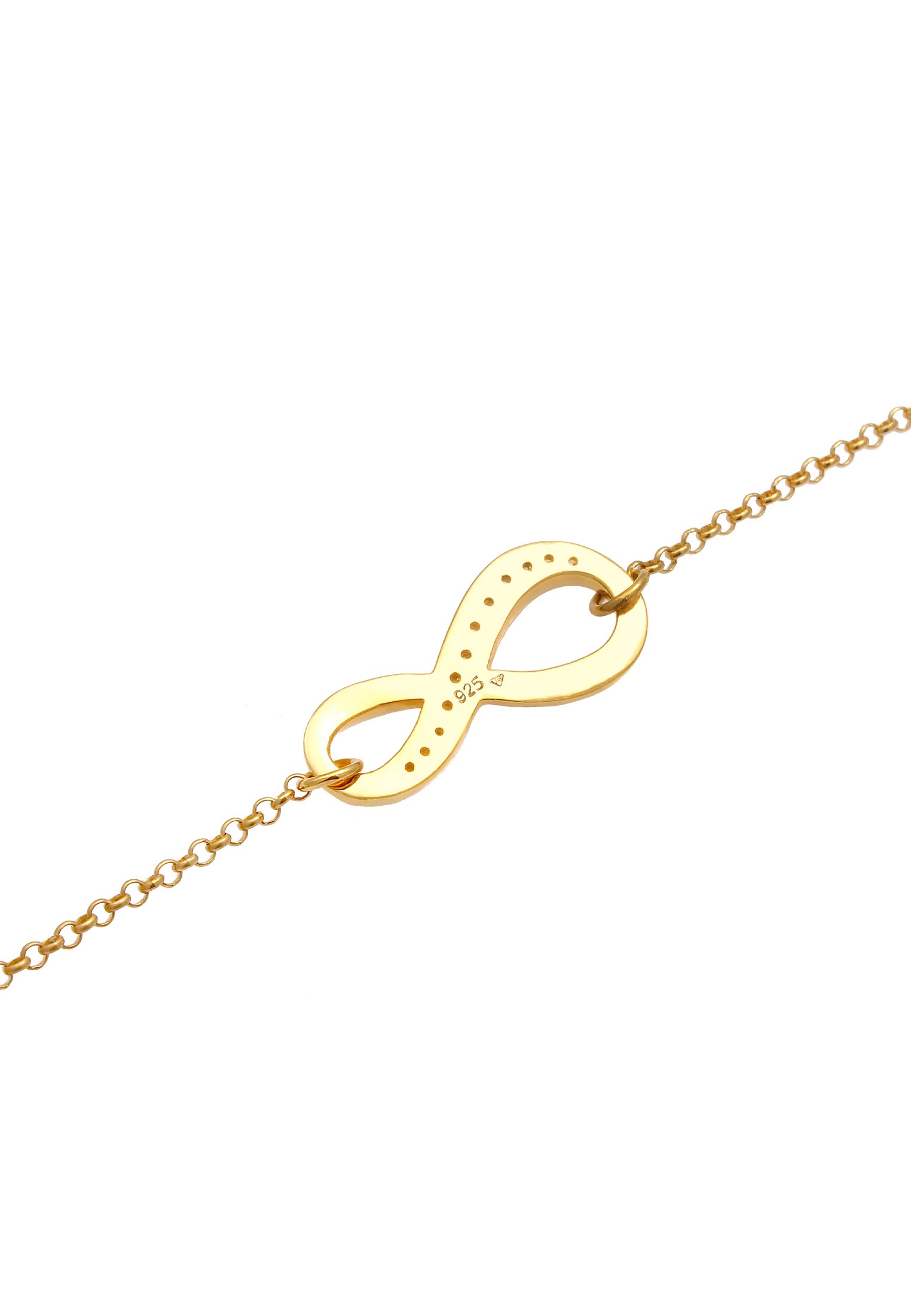 Elli Armkette »Armband Infinity/Unendlichkeit mit Zirkonia 925 Silber«