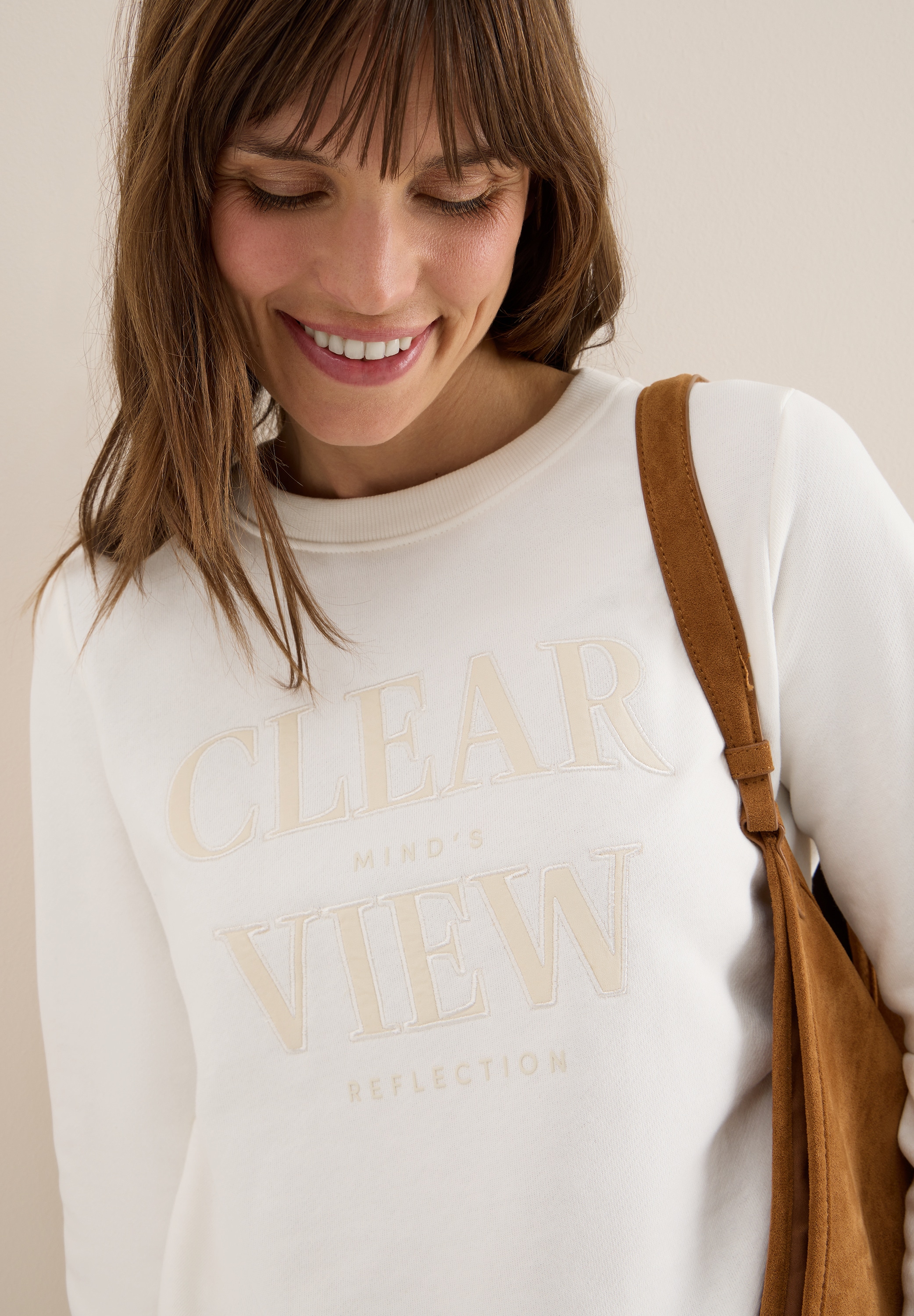 Cecil Sweatshirt , mit Wording Artwork
