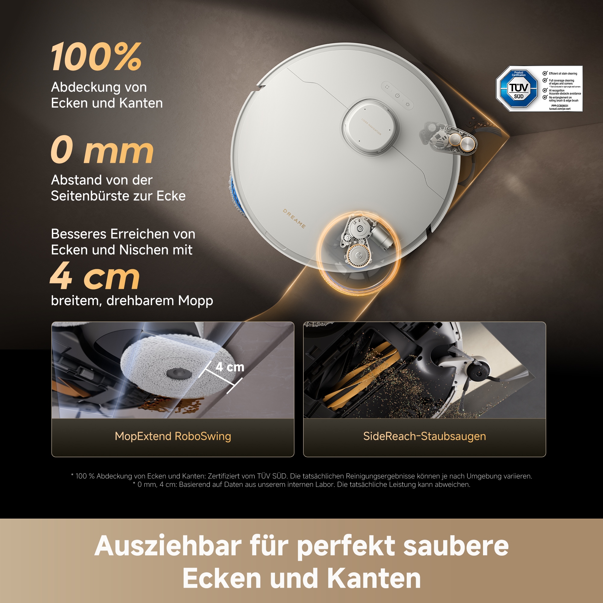 Dreame Saugroboter »Matrix10 Pro« Basisstation, App-Steuerung