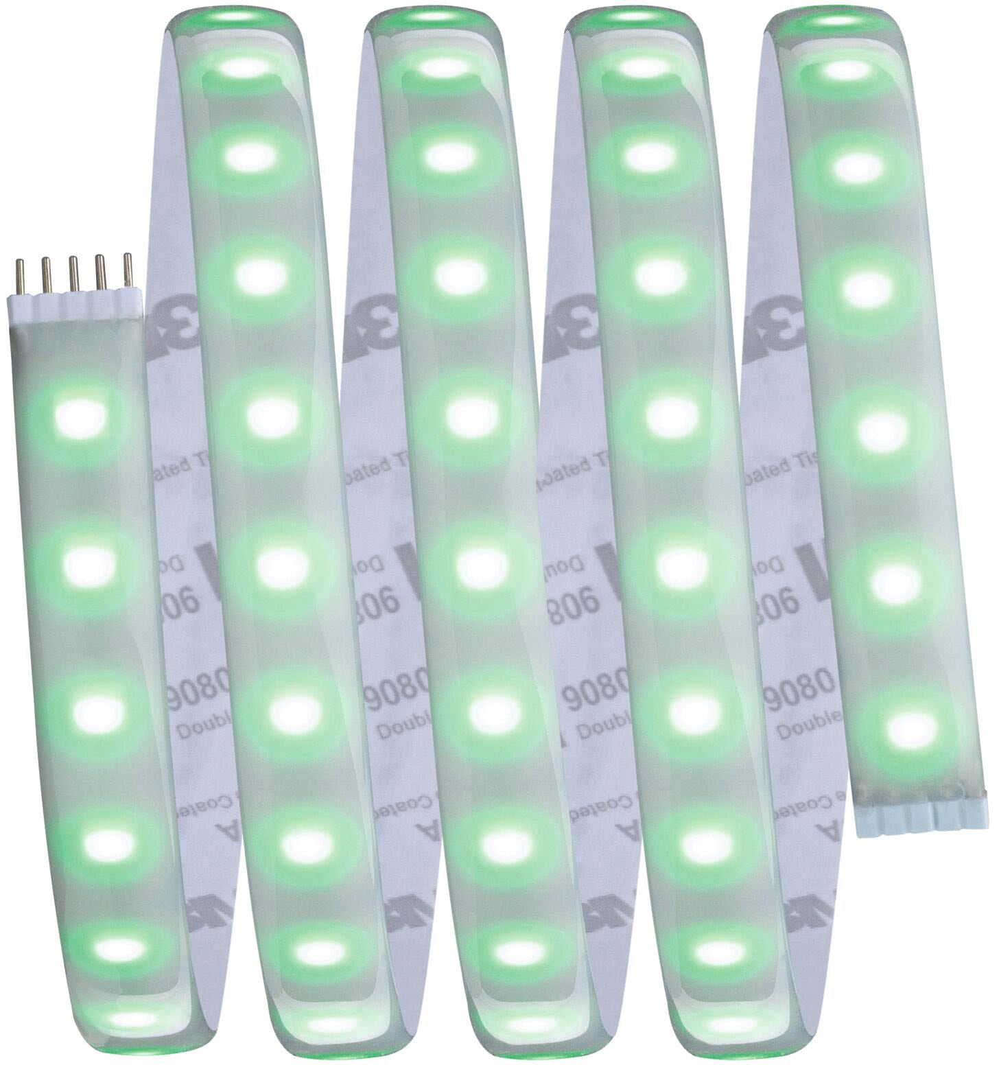 Paulmann LED-Streifen »MaxLED 1000 Basisset 1,5m IP44 Cover 3000K 18W 230/24V 50VA Silber«, 1 St.-flammig, RGBW