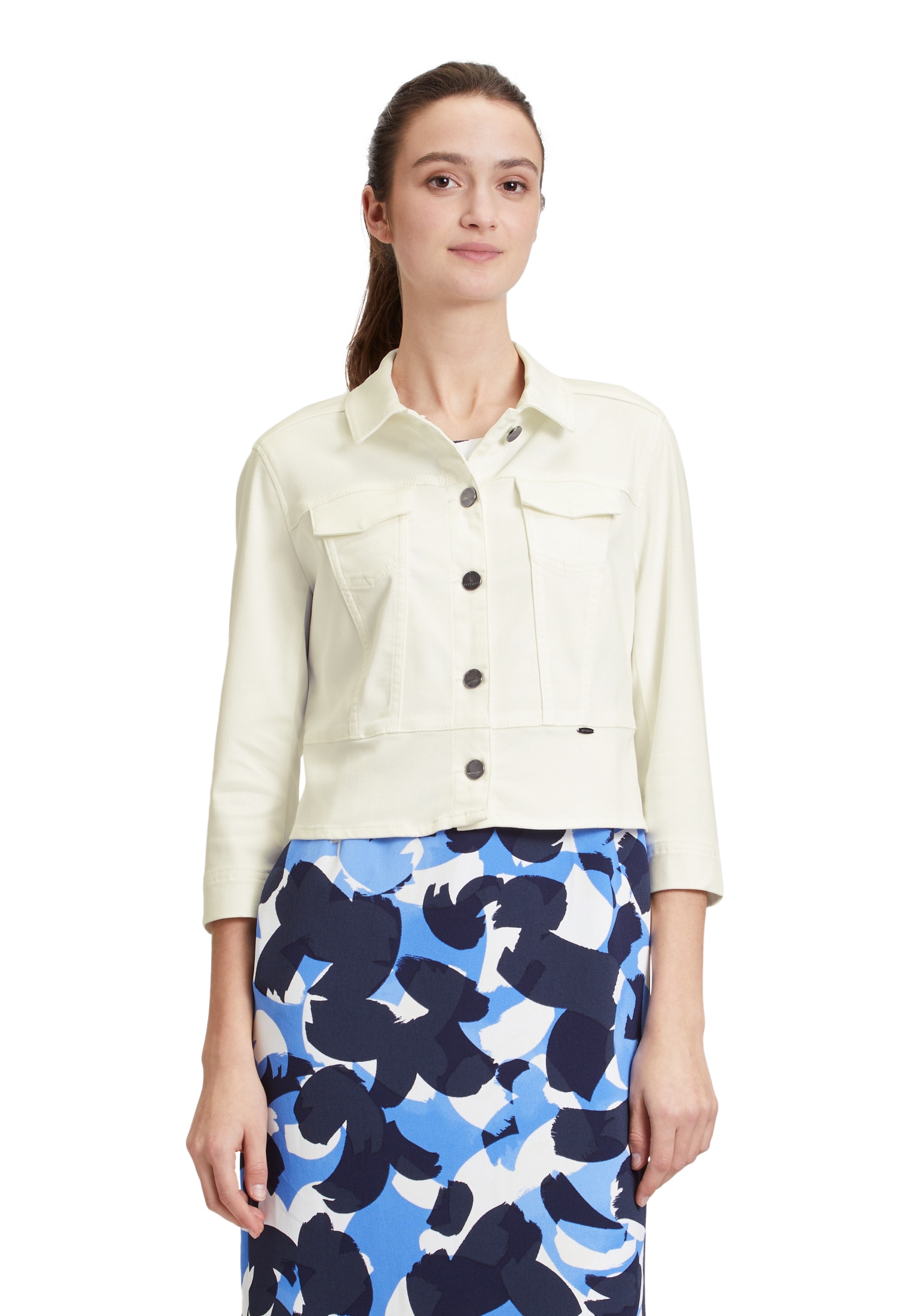 Betty&Co Jeansblazer »Jeansjacke mit Taschen«