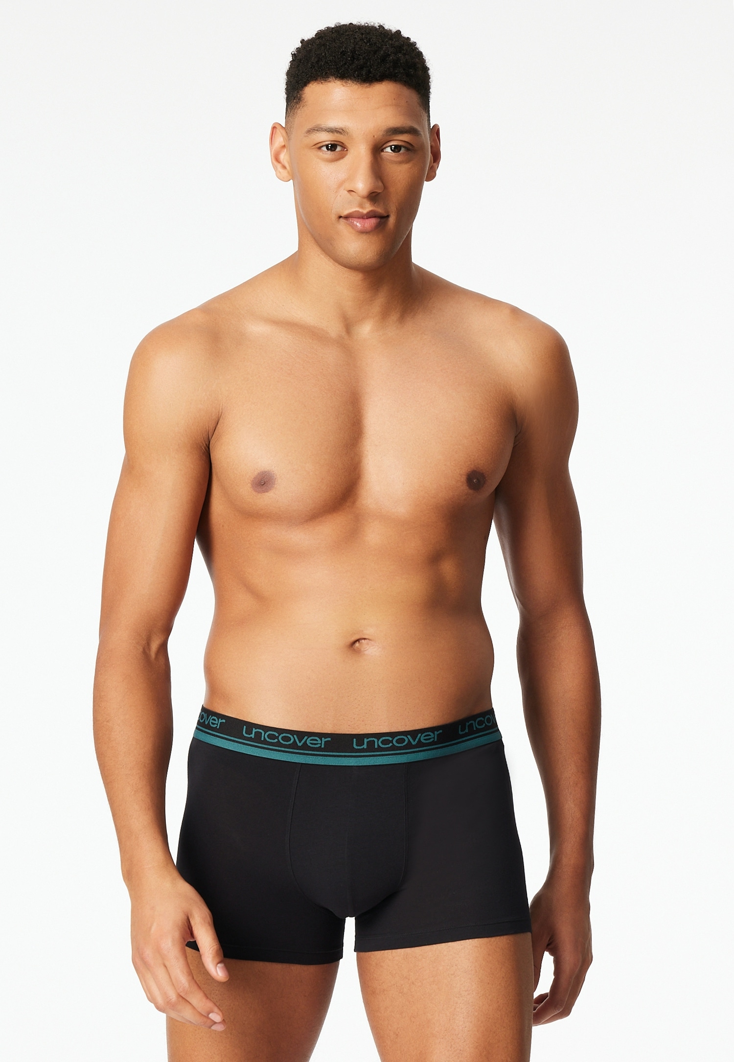 uncover by SCHIESSER Boxer »Uncover Cotton« 2er Pack,  ohne Eingriff, Logo-Bund, elastisch, Single Jersey-Qualität