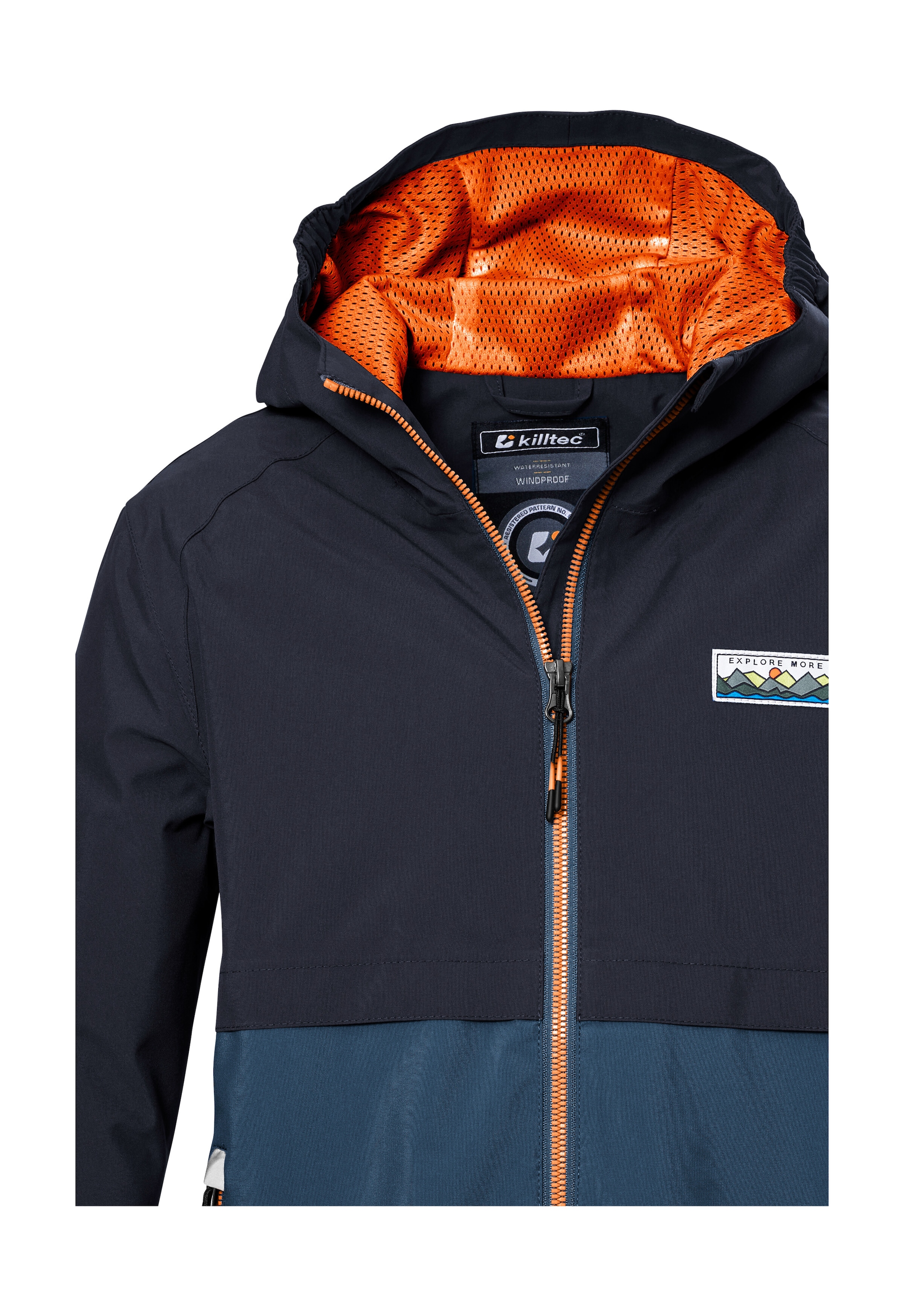 Killtec Funktionsjacke »KOS 141 BYS JCKT«, Wasserdichte Kinderjacke, Colourblock, reflektierend