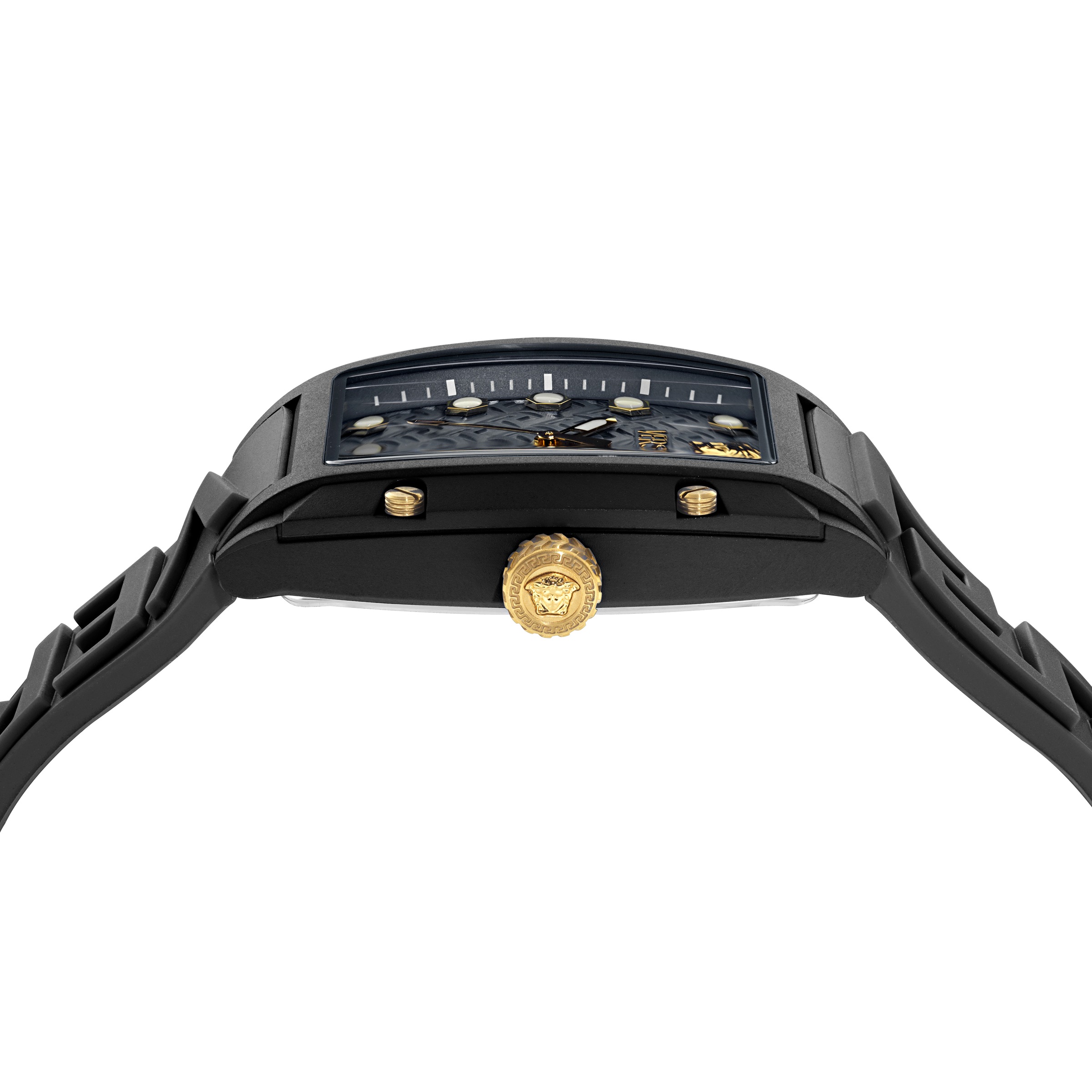 Versace Quarzuhr »DOMINUS ECO CERAMIC« Armbanduhr, Damenuhr, Swiss Made, analog