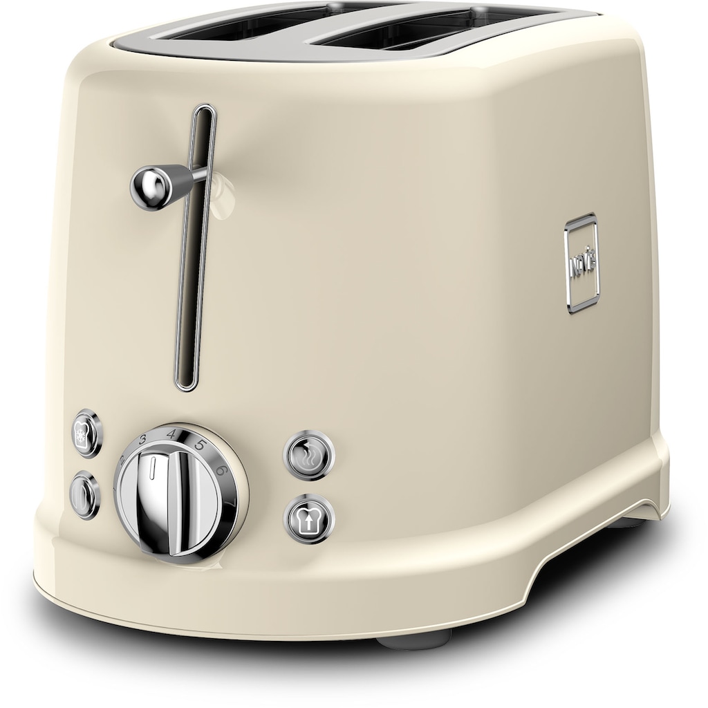 NOVIS Toaster »T2 creme«, 2 kurze Schlitze, 900 W