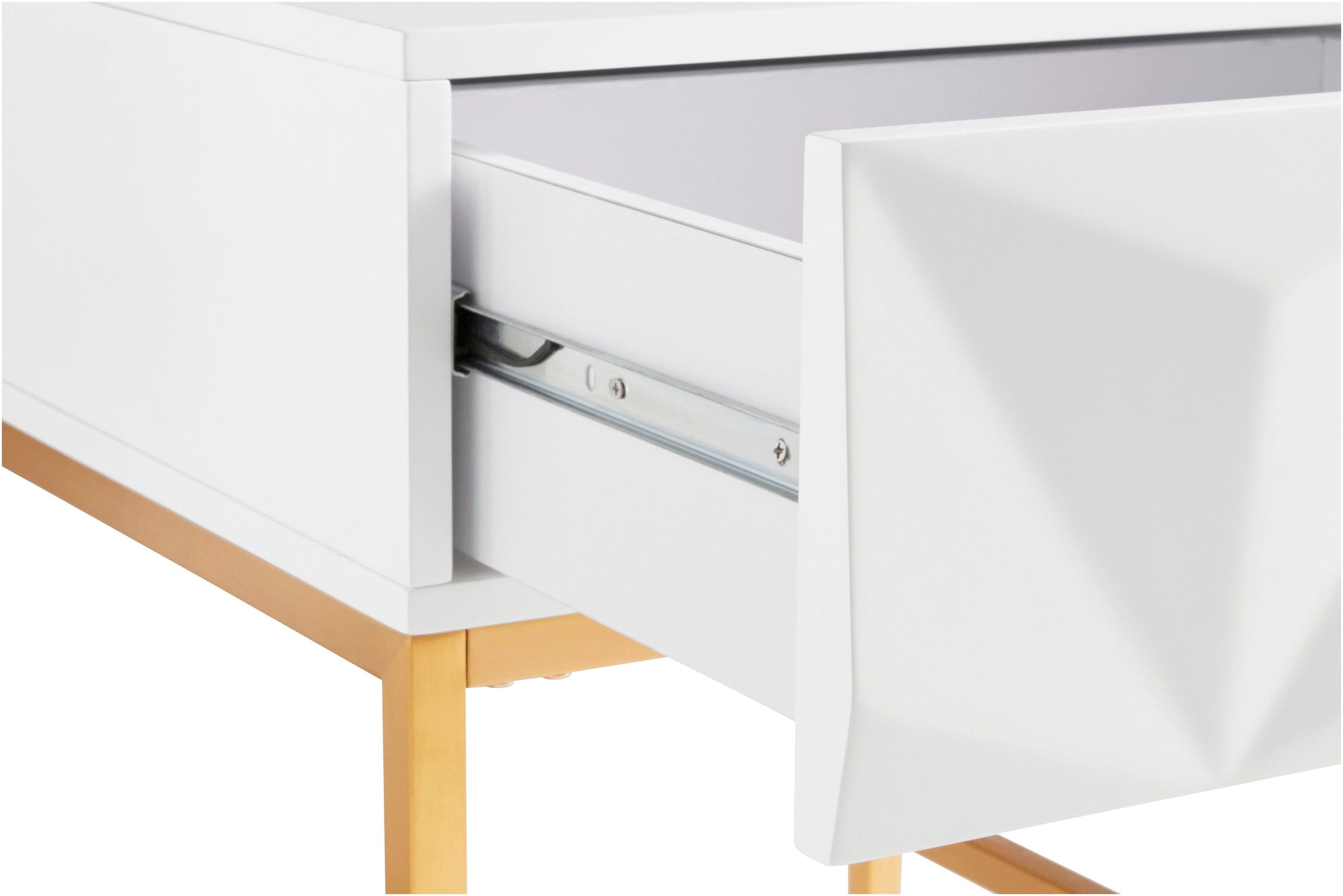 Leonique Beistelltisch »Minfi«, Schublade mit 3D-Front, auch als Nachttisch geeignet, Breite 50 cm