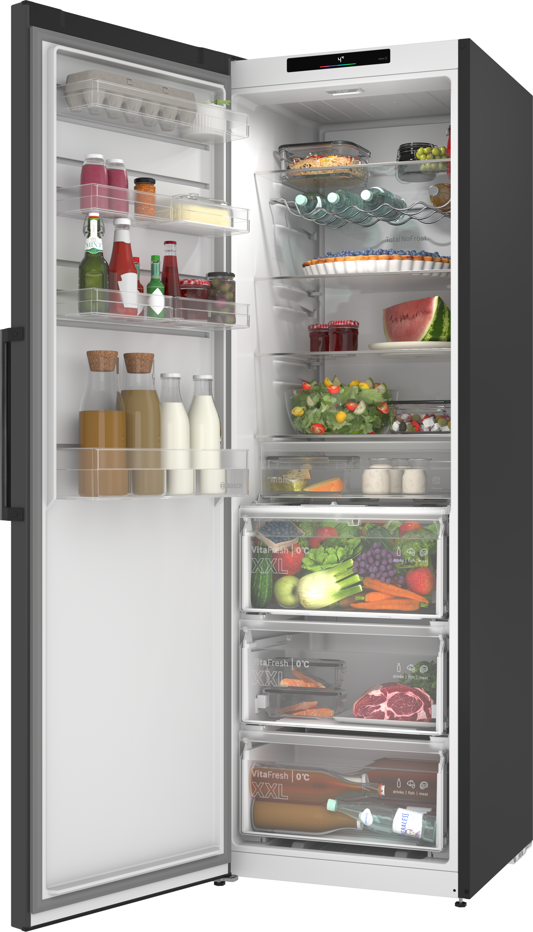 BOSCH Kühlschrank Serie 4 »KSN36VCCG« 186,2 cm hoch 59,5 cm breit