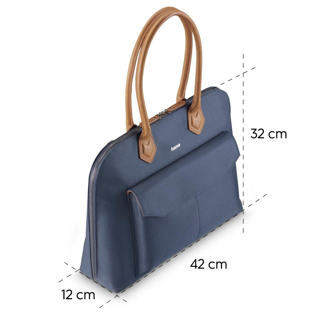 Hama Laptoptasche »Laptoptasche für 15,6-16,2“ (Recycling Henkeltasche aus Kunstleder)«