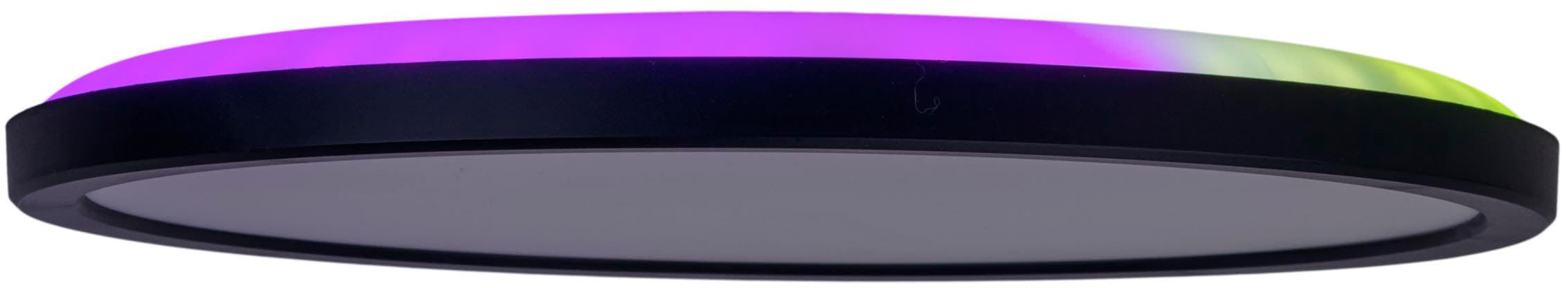 näve Deckenleuchte »LED "CARLO" mit RGB-Backlight D: 29,3 cm« 2 Stk. Kaltweiß | Neutralweiß | Warmweiß Dimmbar mit Memoryfunktion, Farbwechsler und Nachtlichtfunktion