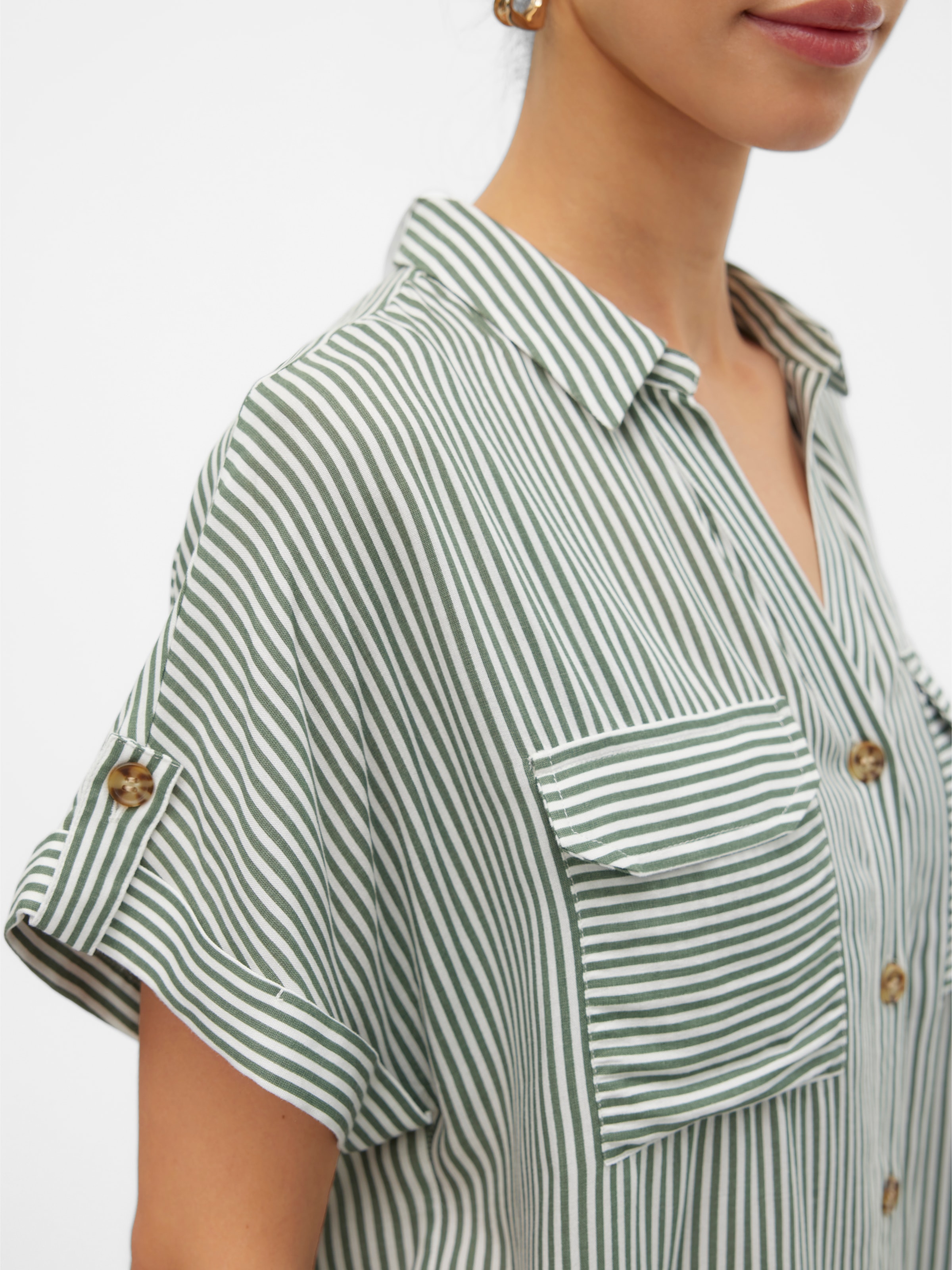 Vero Moda Hemdbluse »VMBUMPY S/S SHIRT WVN GA NOOS«