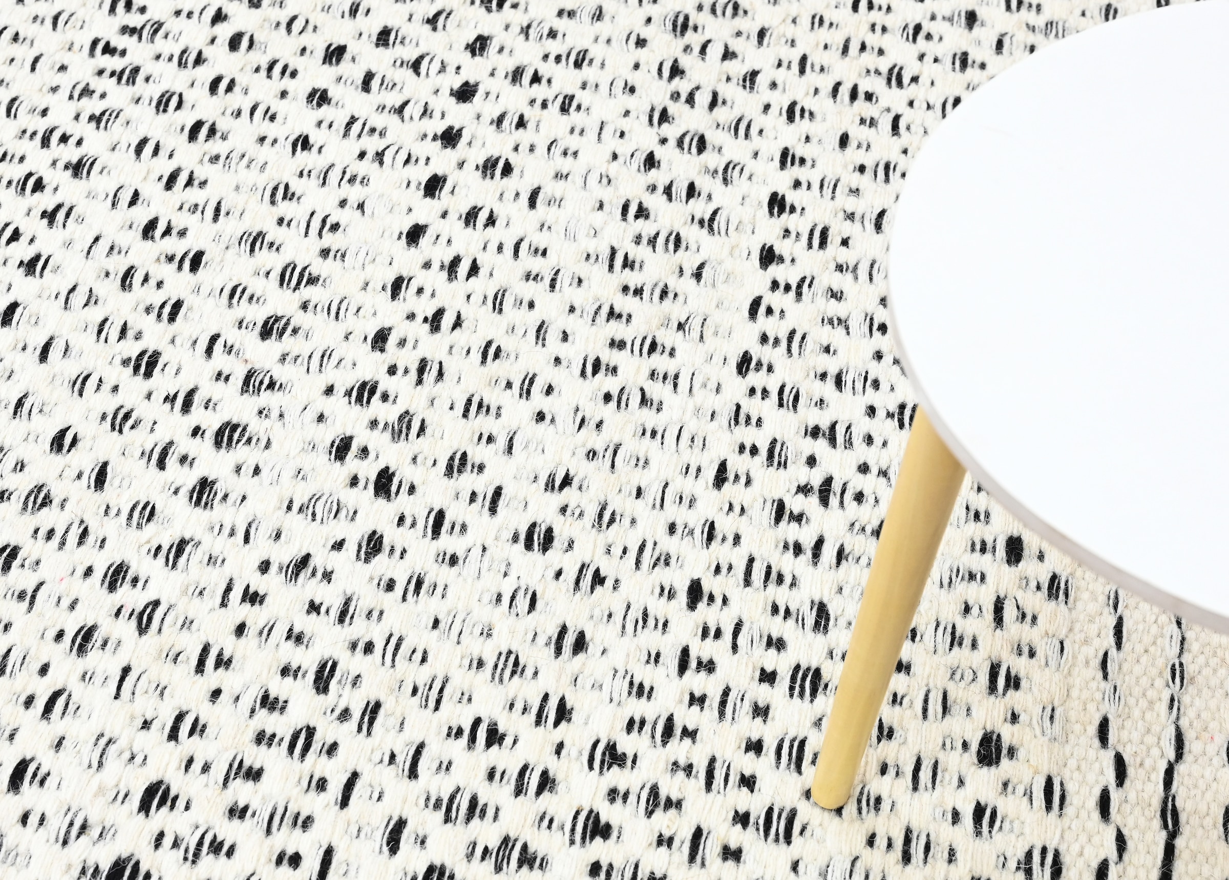 Myflair Möbel & Accessoires Wollteppich »Wooly Nature« rund 10 mm Höhe Handwebteppich, reine Wolle, Scandi Design, handgewebt, Wohnzimmer