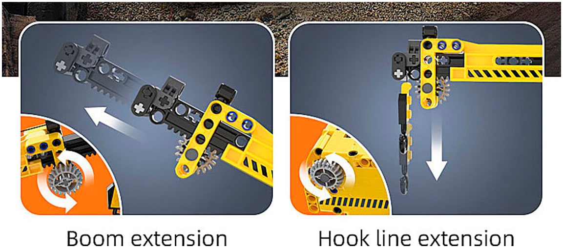 Jamara Konstruktions-Spielset »CaDA, Bricks, Mobilkran (402886)«