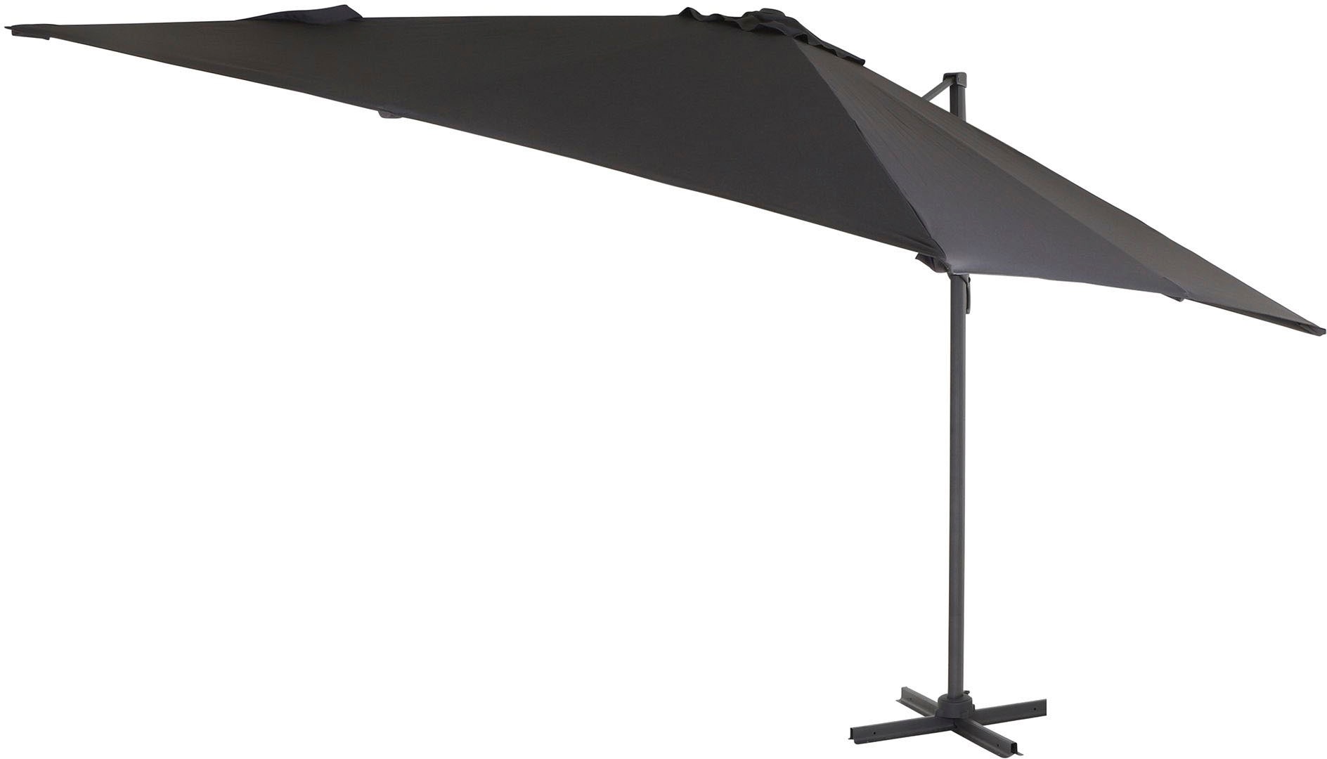 Siena Garden Ampelschirm »California«, (Set), inkl. Platten, Schutzhülle und Windsicherung, 3x3m