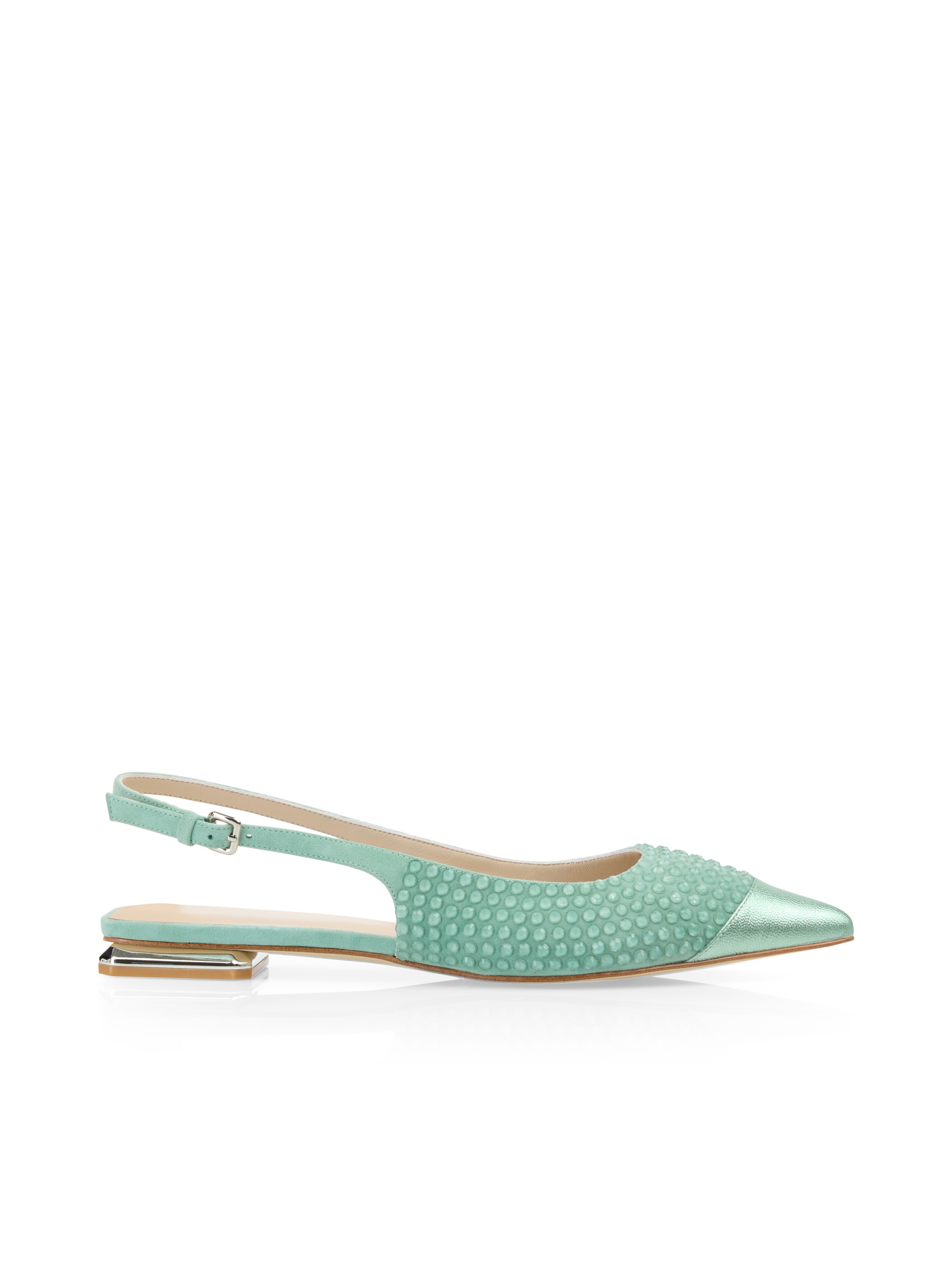 Marc Cain Slingpumps »"Dewdrop Dreams"«, mit Metallic-Spitze