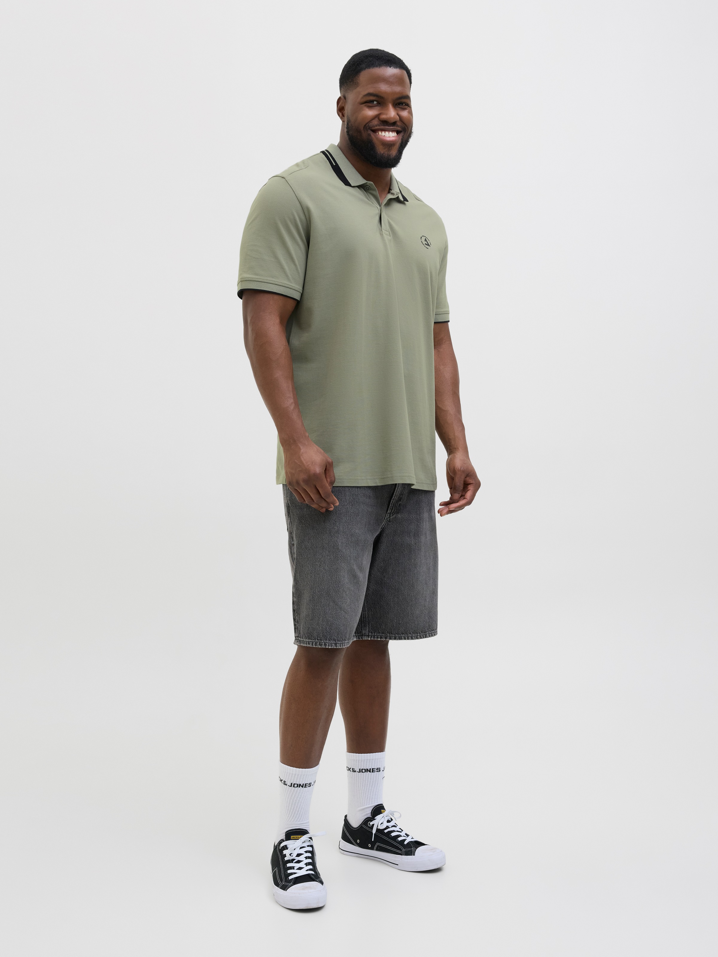 Jack & Jones PlusSize Poloshirt »JCOHASS LOGO POLO SS PLS«