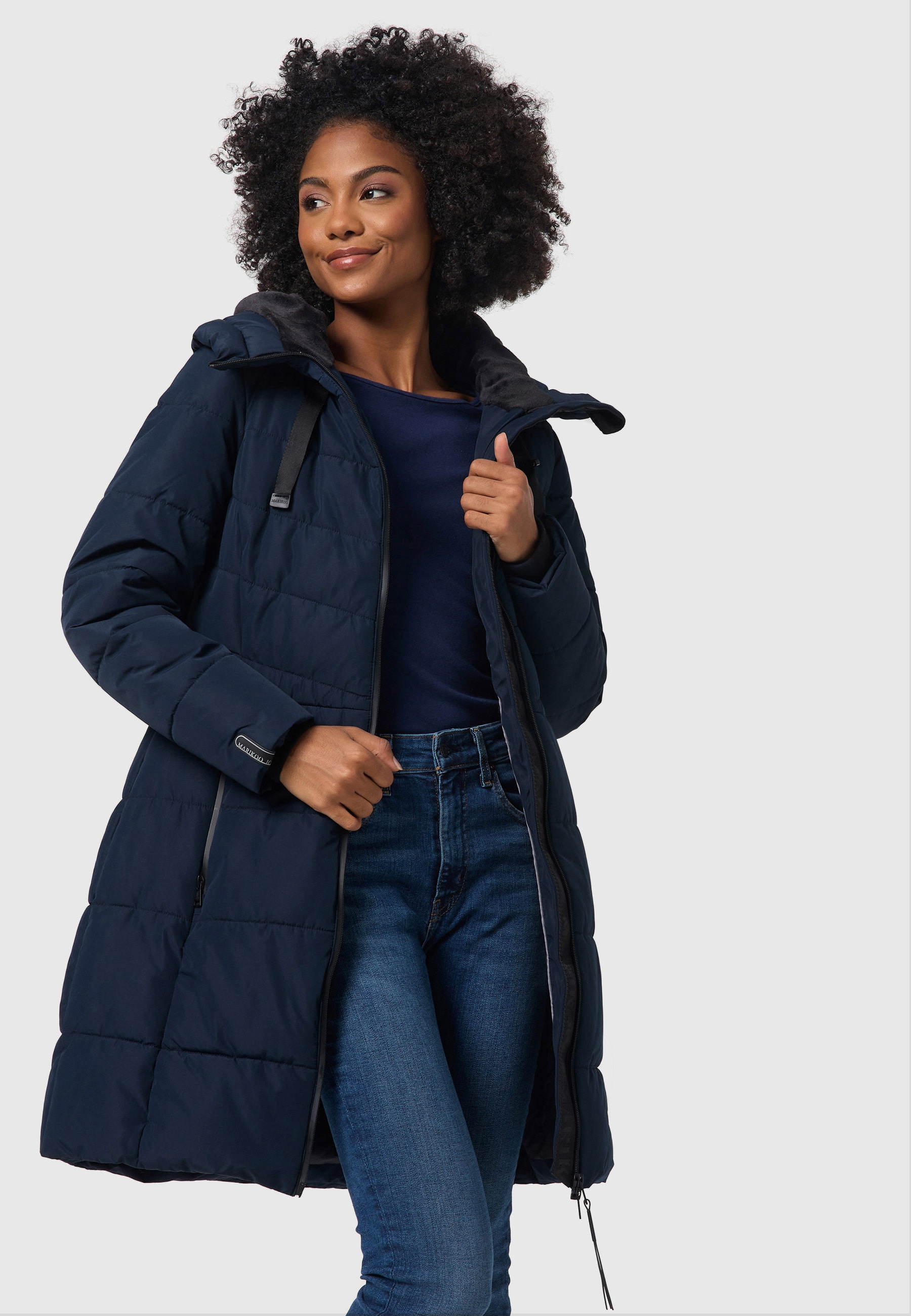 Marikoo Winterjacke »Marikoo Natsukoo Damen Winter Steppjacke lang B978«