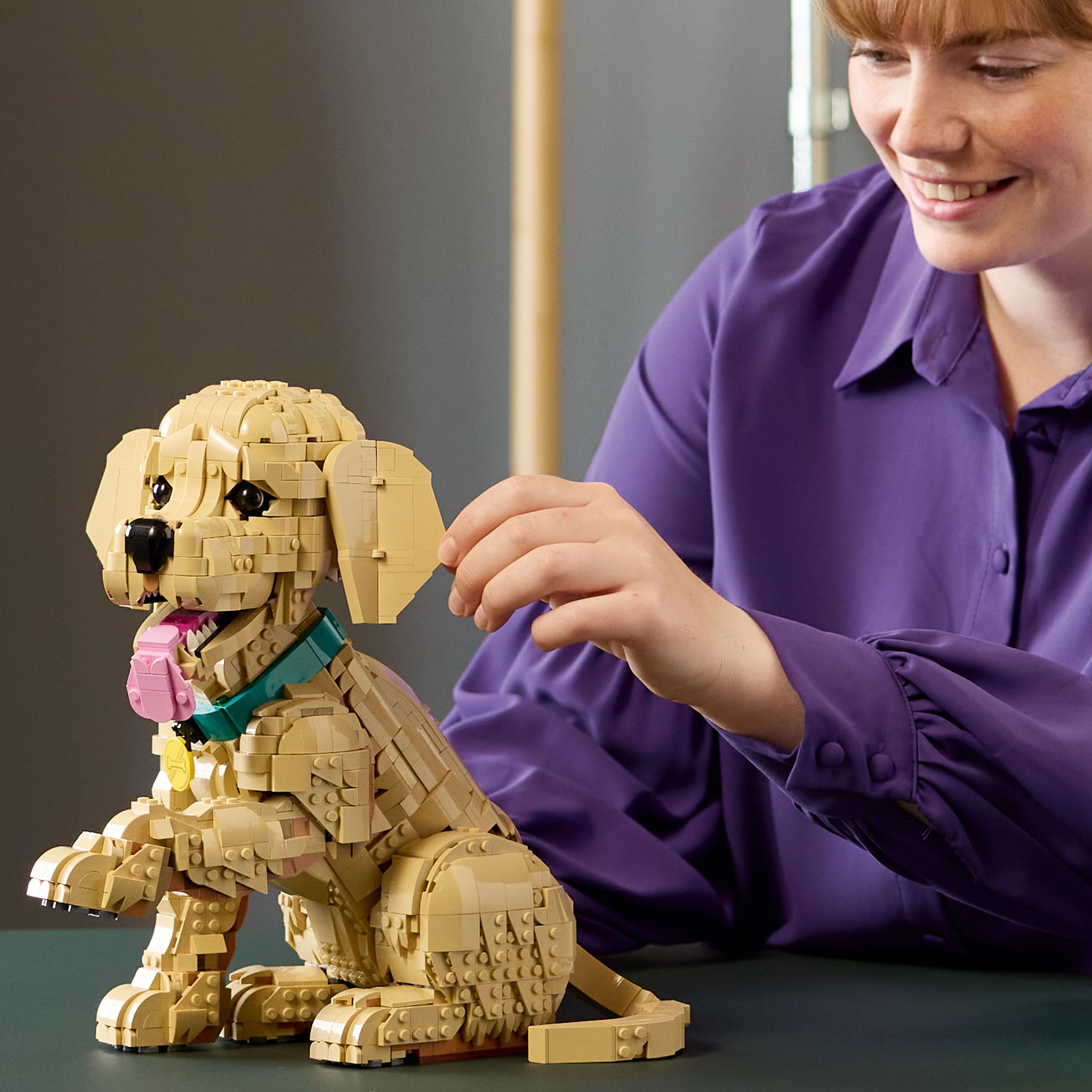LEGO® Konstruktionsspielsteine »Golden Retriever Welpe (11384), LEGO Icons«