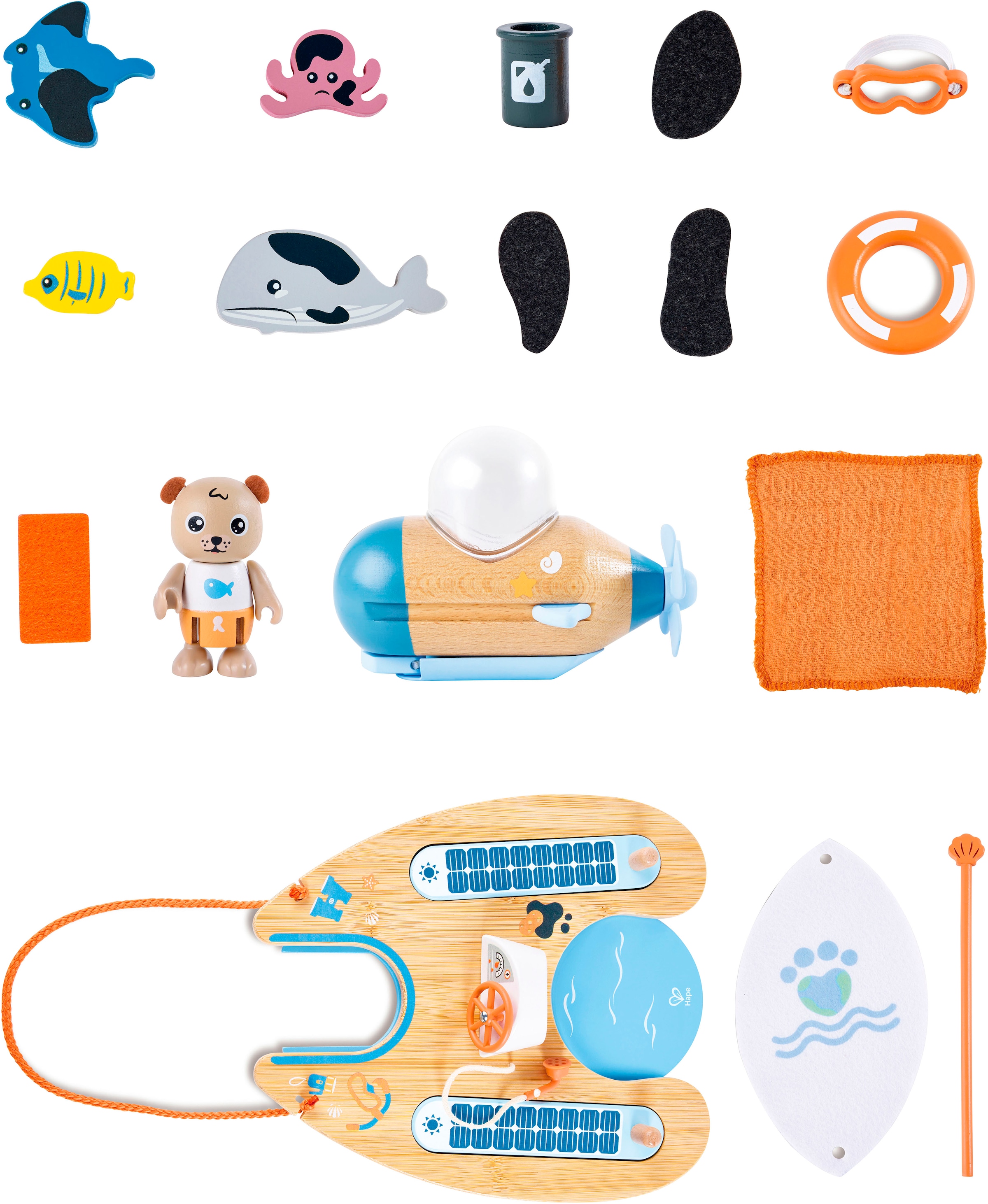 Hape Spielwelt »Green Planet Explorers, Ben’s Catamaran«