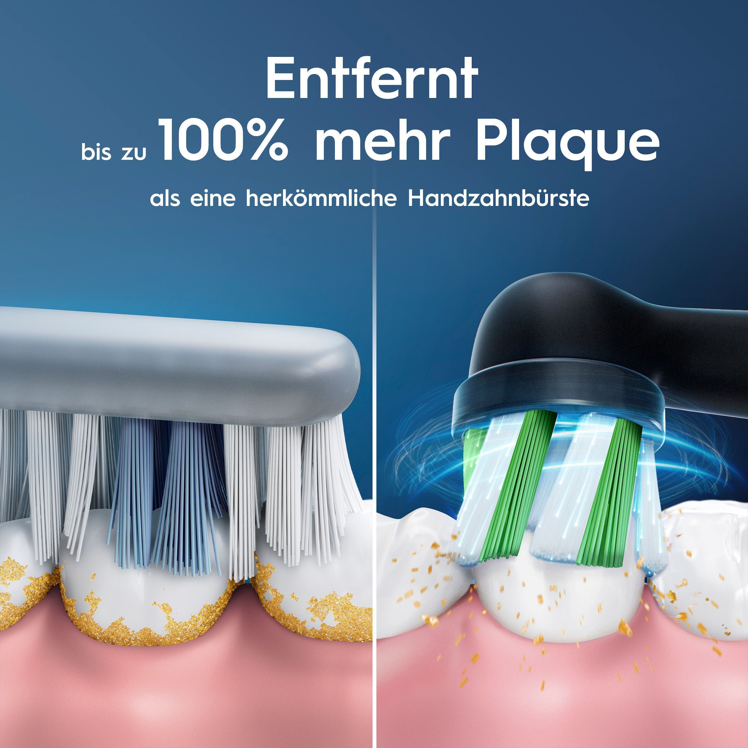 Oral-B Elektrische Zahnbürste »PRO Series 1 Doppelpack« 2 Stk. Aufsteckbürsten Drucksensor