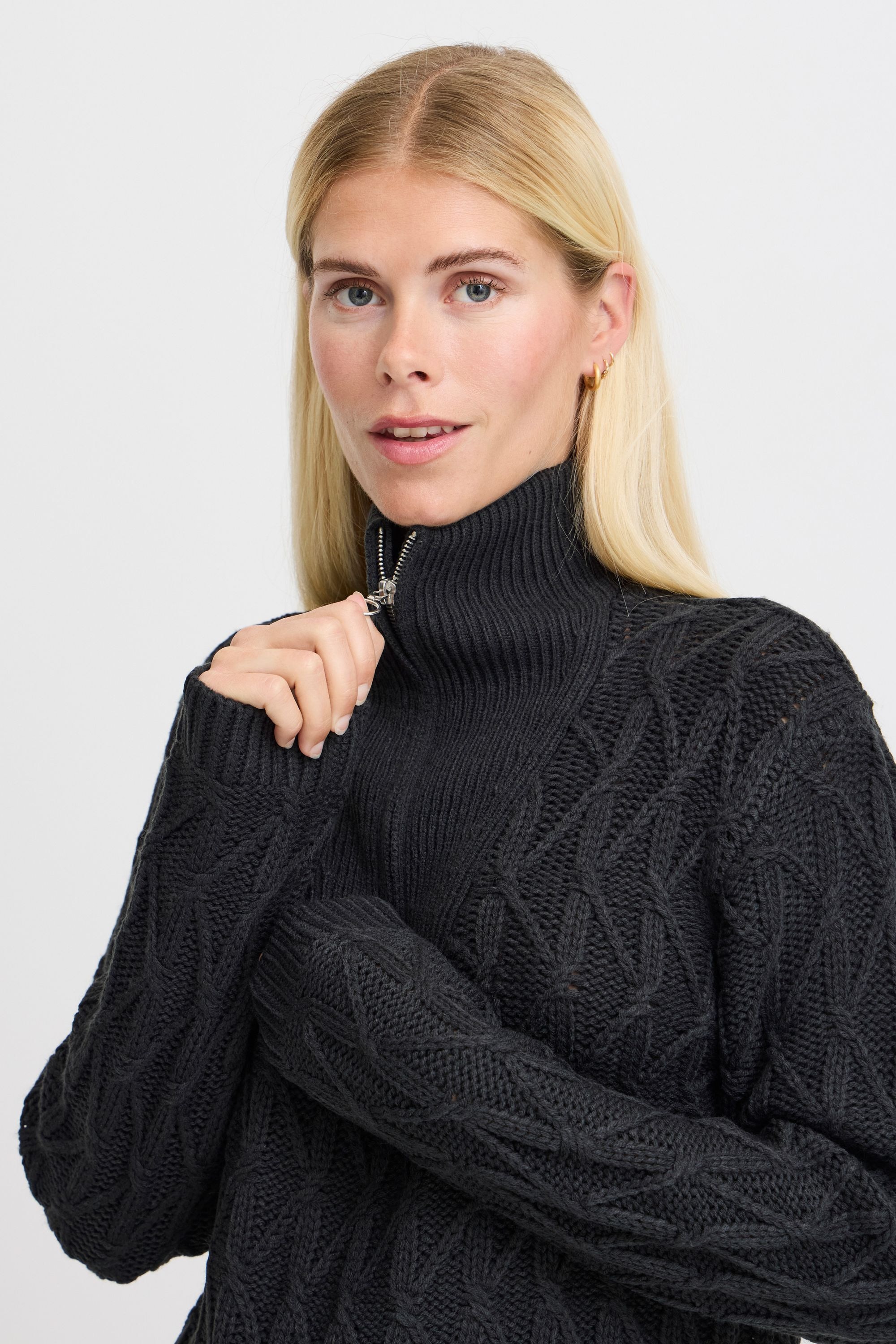 b.young Strickfleece-Pullover »Strickpullover BYOTINKA HALFZIP JUMPER 4 -«