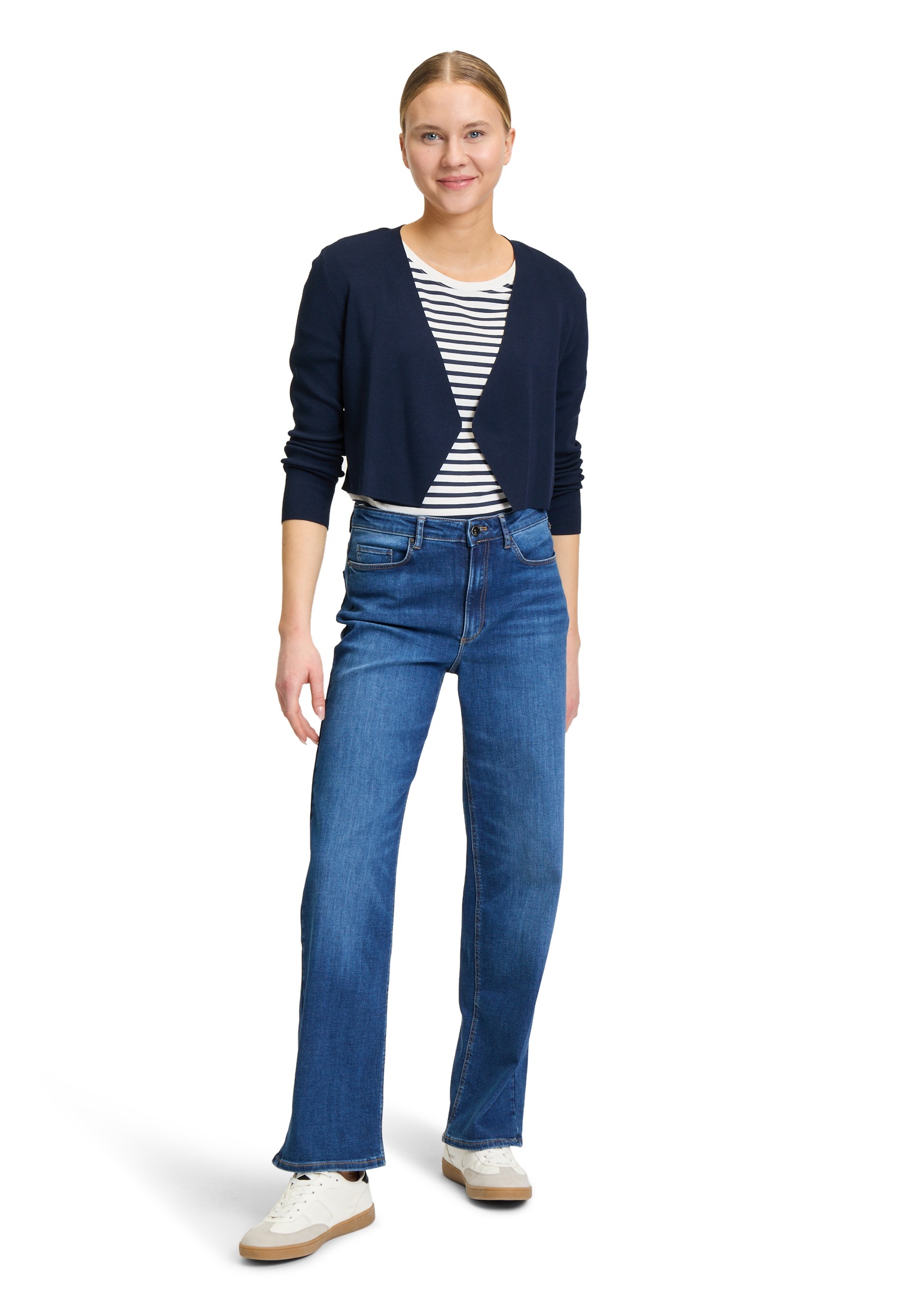 Betty&Co Strickjacke »Feinstrickjacke ohne Verschluss«