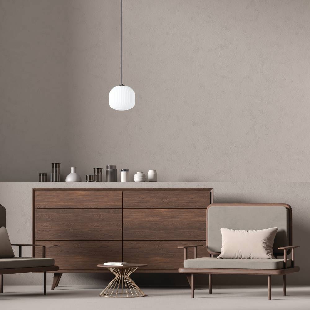 EGLO Hängeleuchte »MANTUNALLE Pendellampe, Stahl, Glas, IP20, E27, Esstischlampe, Lampe«, 1 flammig, Leuchtmittel E27 | ohne Leuchtmittel, Elegante Hängelampe für Esszimmer, Küche oder Wohnzimmer
