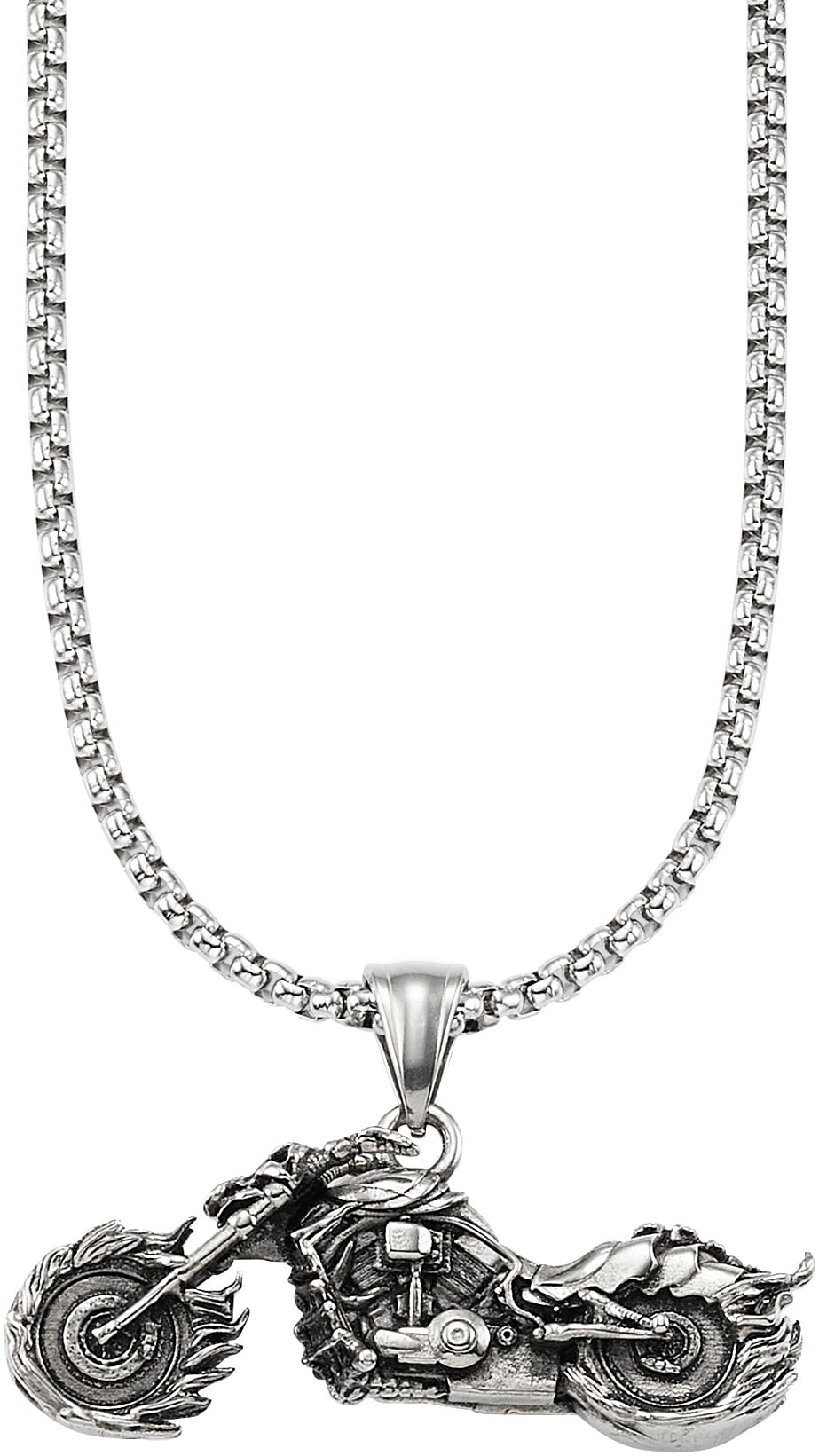 Bruno Banani Kette mit Anhänger »Schmuck« in schwarz, Größe Länge: 55 Breite: 2,8 mm