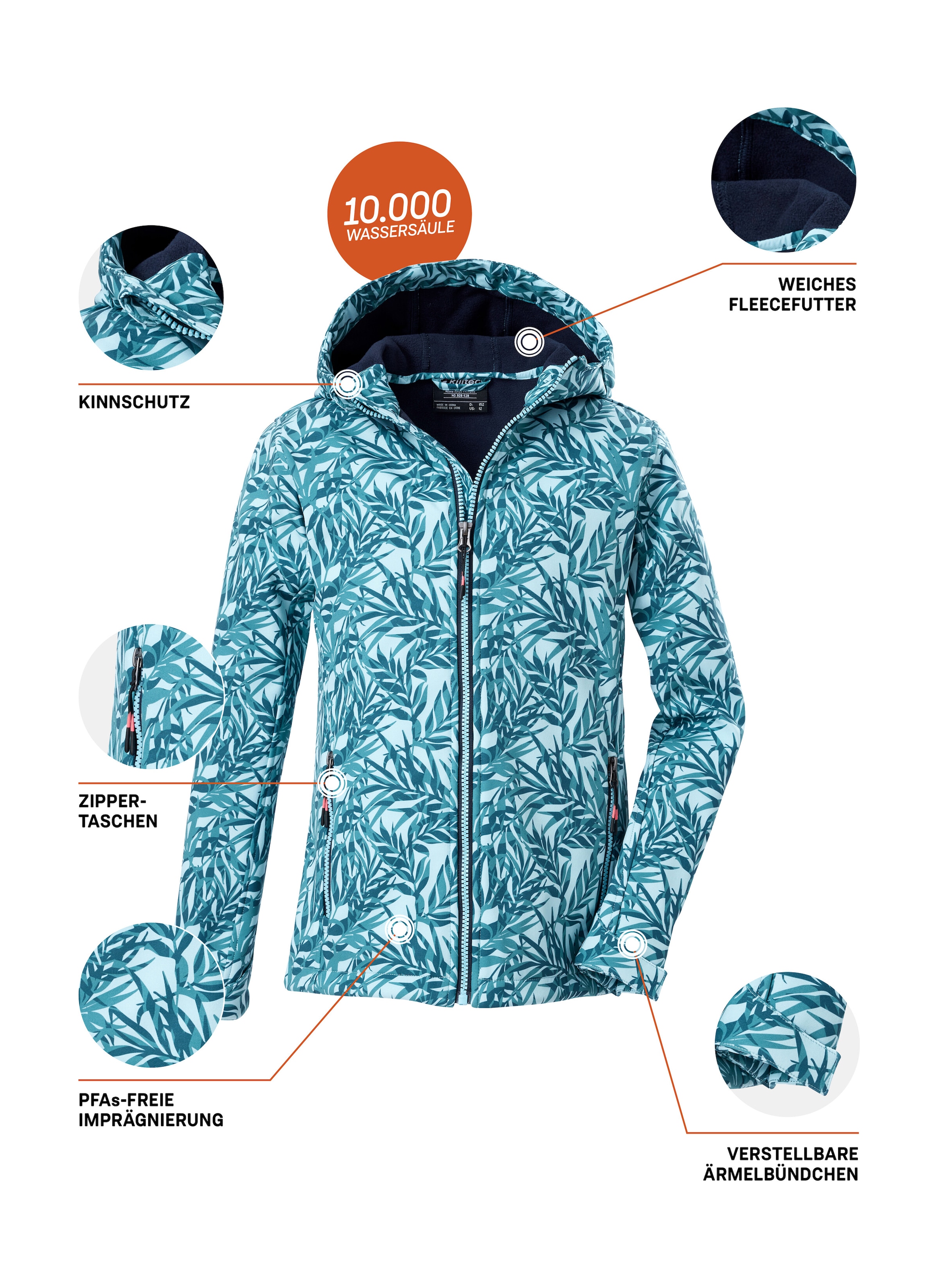 Killtec Softshelljacke »Mädchen Softshelljacke Print«