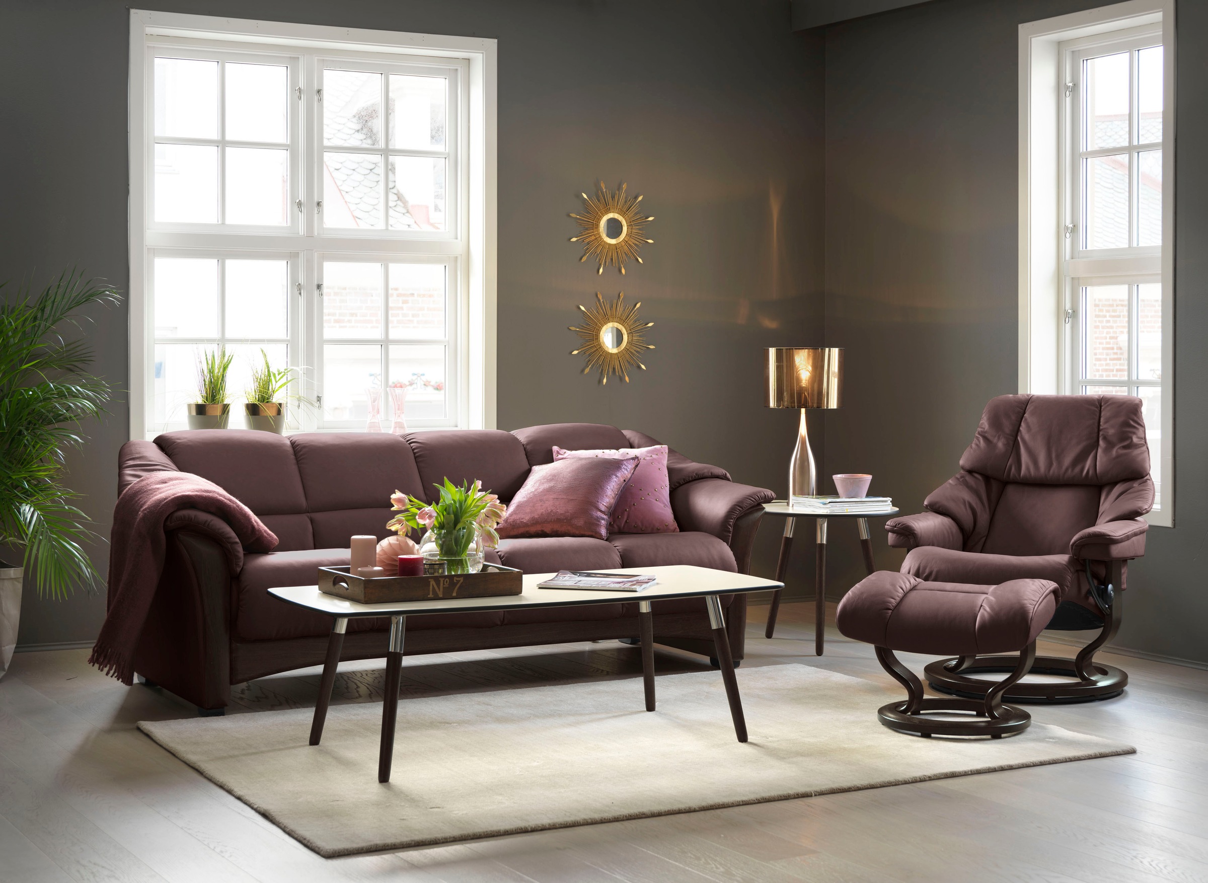Stressless® 2-Sitzer »Oslo«, Gestell Braun