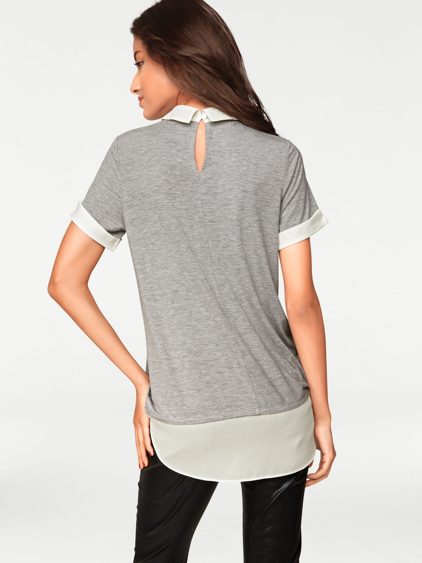 heine Rundhalsshirt »Rundhals-Shirt«, (1 tlg.)